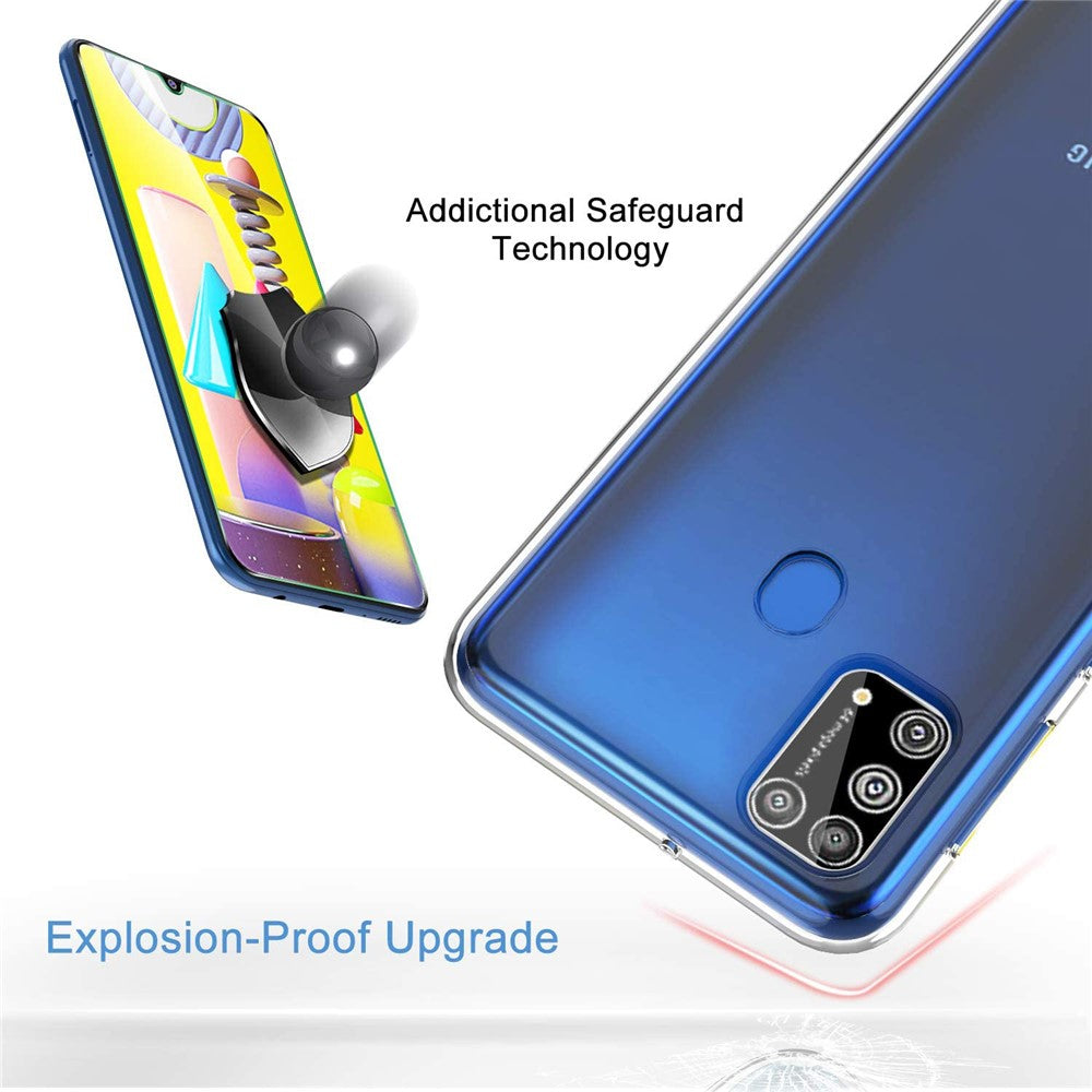 TPU Phone Case + Tempered Glass Screen Protector for Samsung Galaxy M31