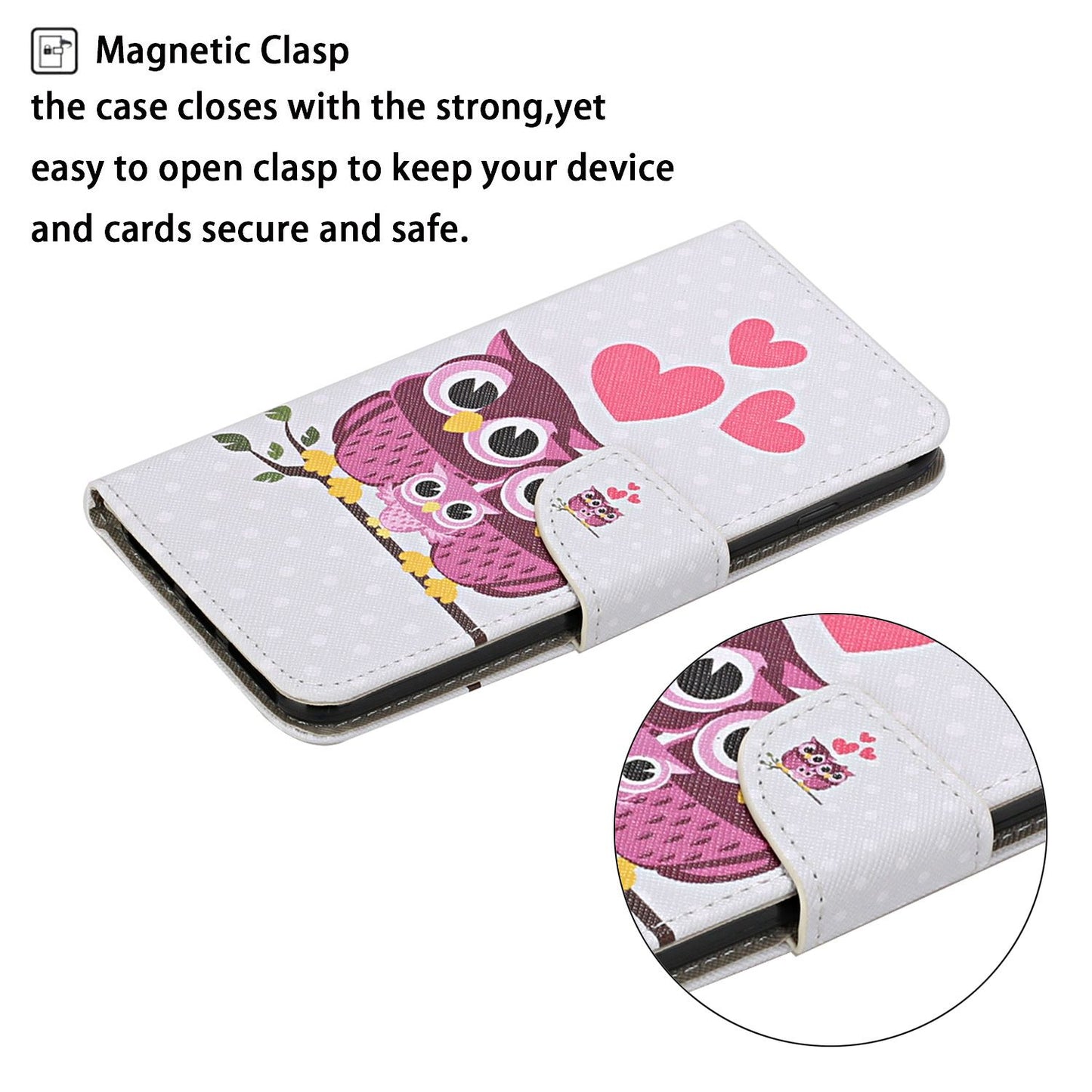 Leather Stand Phone Cover Wallet Pattern Printing Case for Samsung Galaxy S20 Plus/S20 Plus 5G - Owl Family