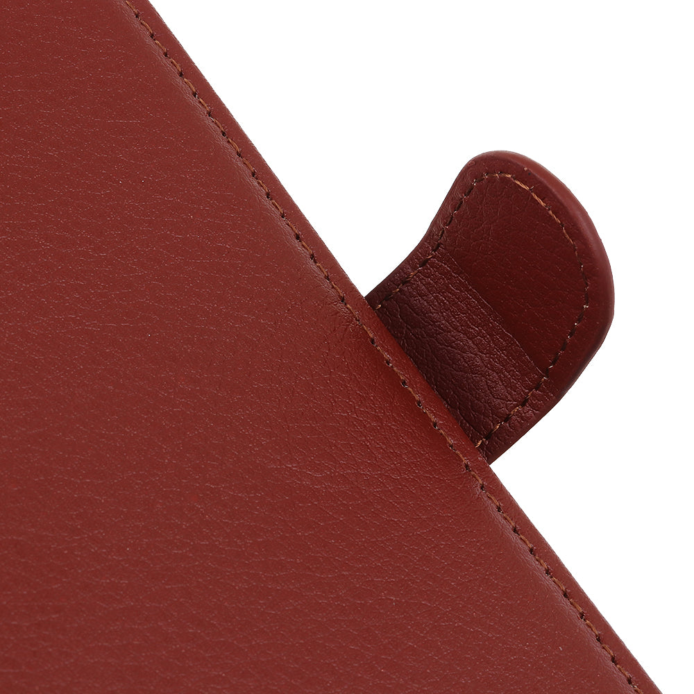 For Samsung Galaxy S20 Fan Edition Shockproof Anti-dust Anti-scratch Litchi Texture Wallet Stand Leather Cover - Brown