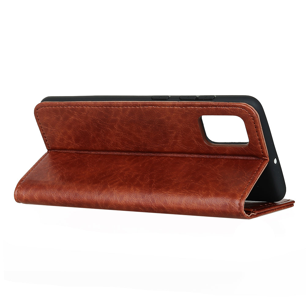 Crazy Horse Texture Leather Auto-absorbed Cover for Samsung Galaxy S20 FE/S20 Fan Edition/S20 FE 5G/S20 Fan Edition 5G/S20 Lite/S20 Lite - Brown