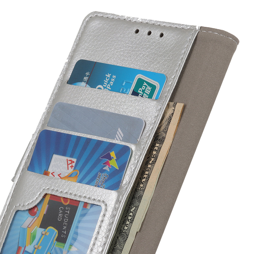 Litchi Surface PU Leather with Wallet Cover for Samsung Galaxy S20 FE/S20 Fan Edition/S20 FE 5G/S20 Fan Edition 5G/S20 Lite/S20 Lite - Silver