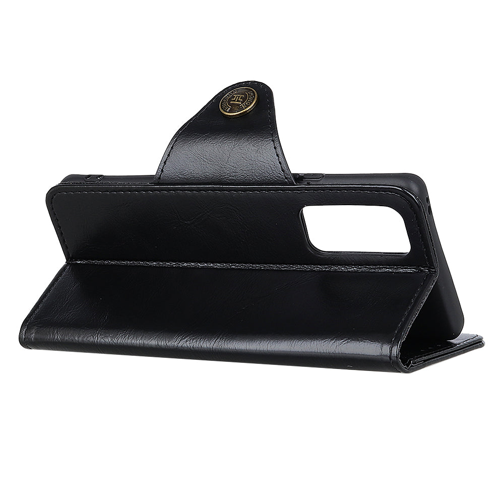 Leather with Wallet with Stand Cover for Samsung Galaxy S20 FE/S20 Fan Edition/S20 FE 5G/S20 Fan Edition 5G/S20 Lite/S20 Lite - Black