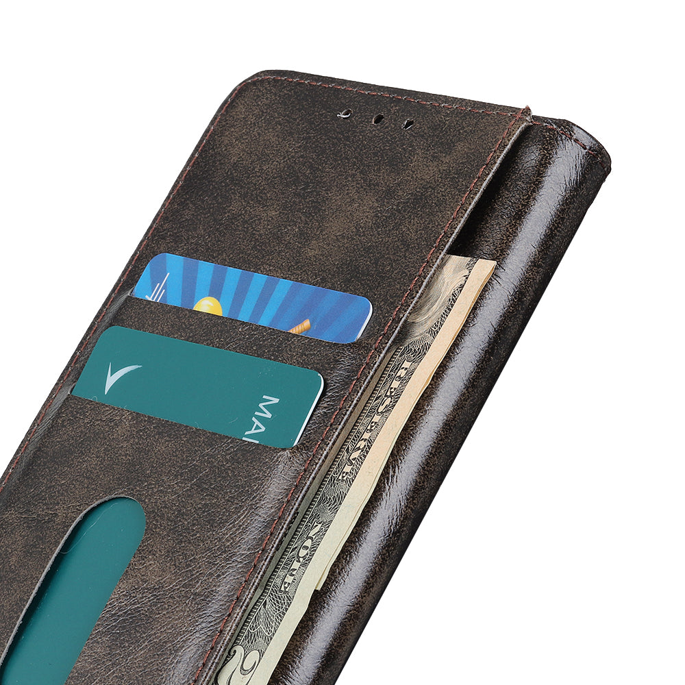 Leather with Wallet with Stand Cover for Samsung Galaxy S20 FE/S20 Fan Edition/S20 FE 5G/S20 Fan Edition 5G/S20 Lite/S20 Lite - Coffee