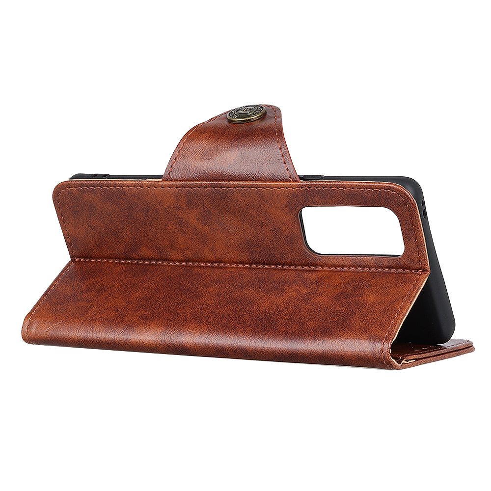 Leather with Wallet with Stand Cover for Samsung Galaxy S20 FE/S20 Fan Edition/S20 FE 5G/S20 Fan Edition 5G/S20 Lite/S20 Lite - Brown
