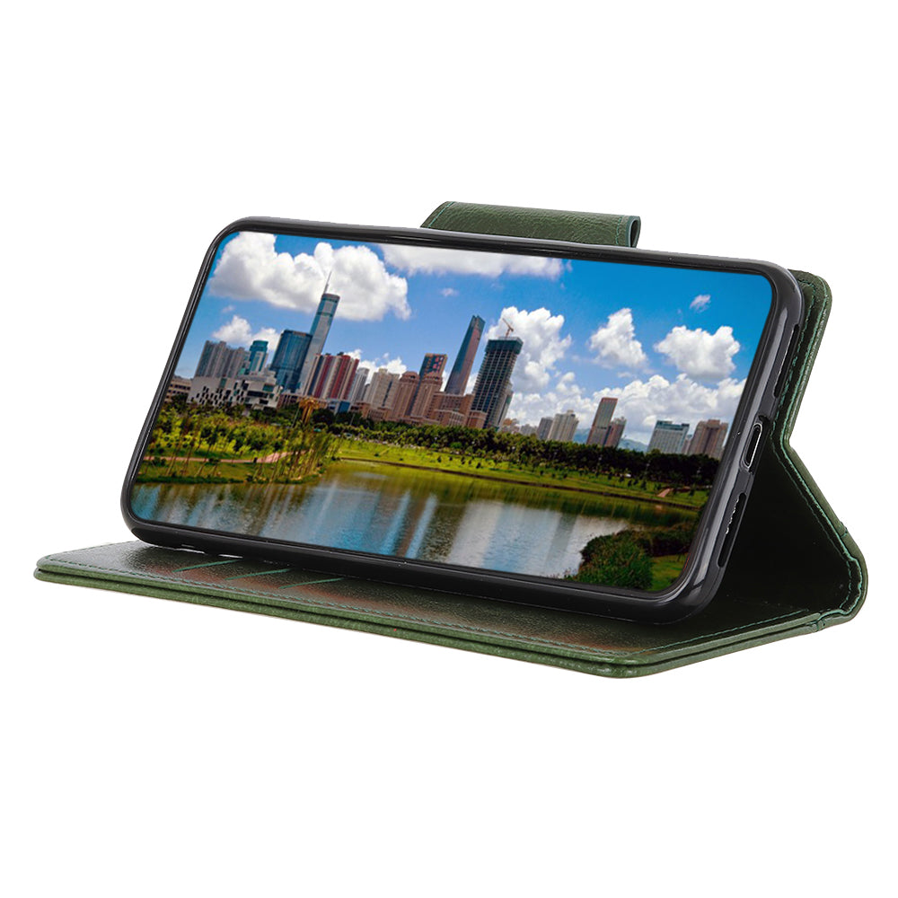 Cowhide Texture PU Leather Cover for Samsung Galaxy S20 FE/S20 Fan Edition/S20 FE 5G/S20 Fan Edition 5G/S20 Lite - Green