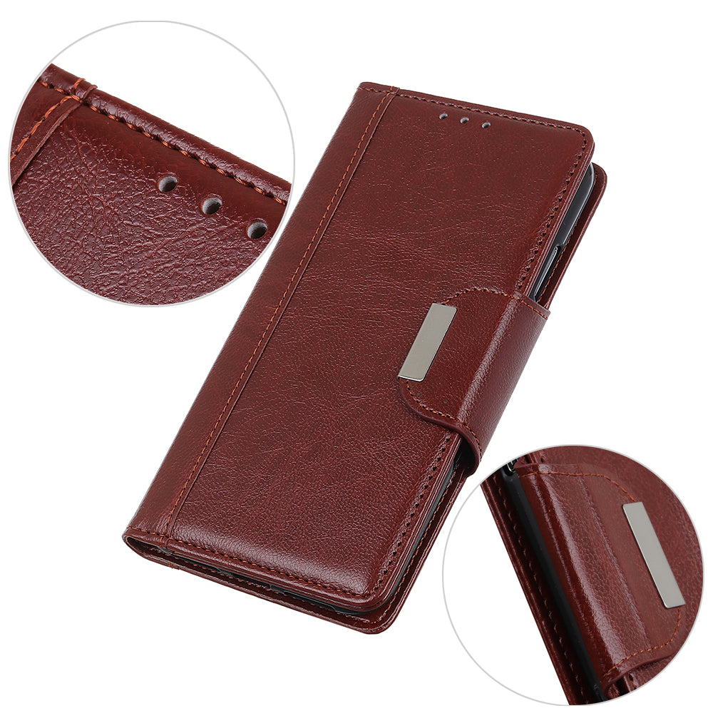 Cowhide Texture PU Leather Cover for Samsung Galaxy S20 FE/S20 Fan Edition/S20 FE 5G/S20 Fan Edition 5G/S20 Lite - Brown