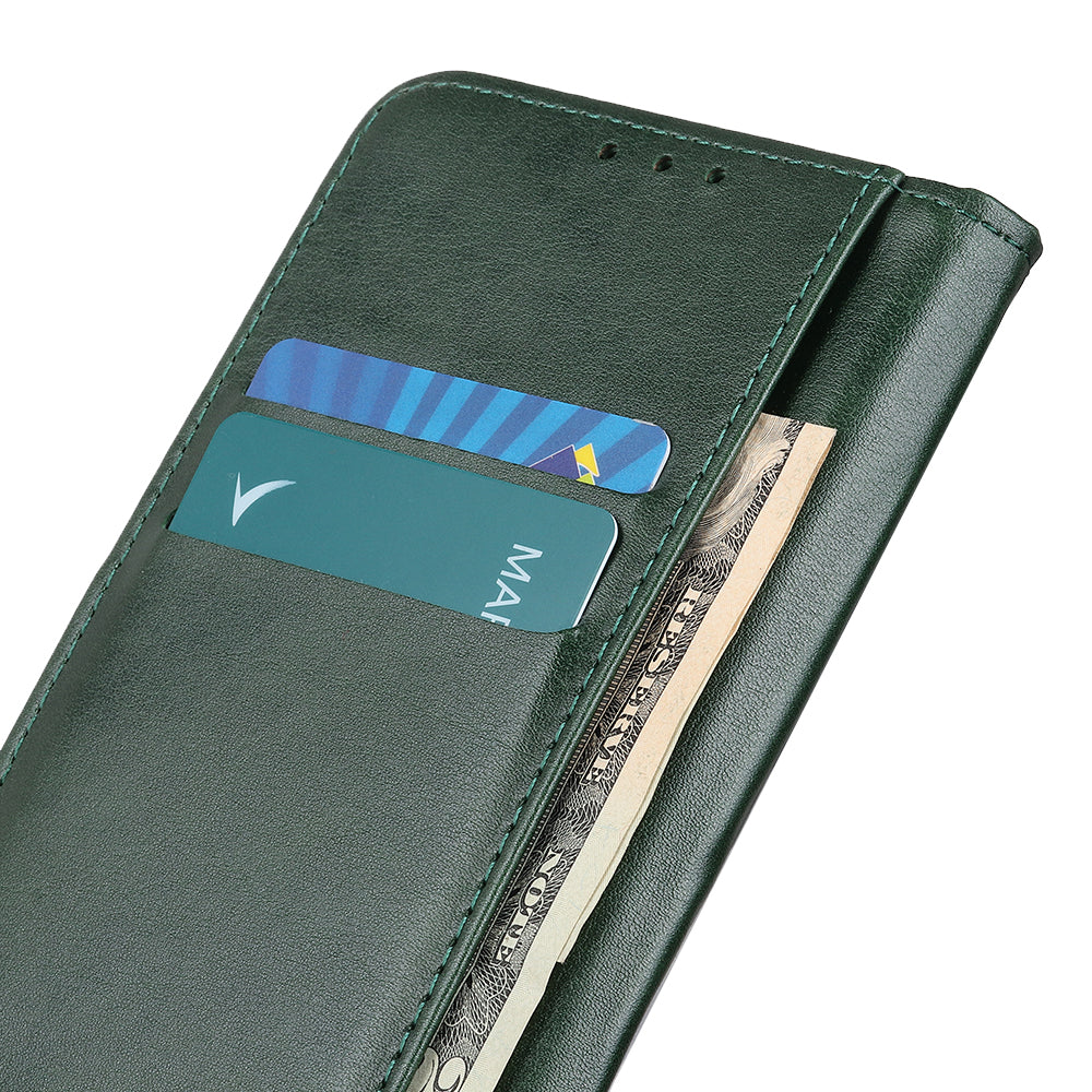 Leather with Stand Case with Card Slots Wallet for Samsung Galaxy S20 FE/S20 Fan Edition/S20 FE 5G/S20 Fan Edition 5G/S20 Lite - Green