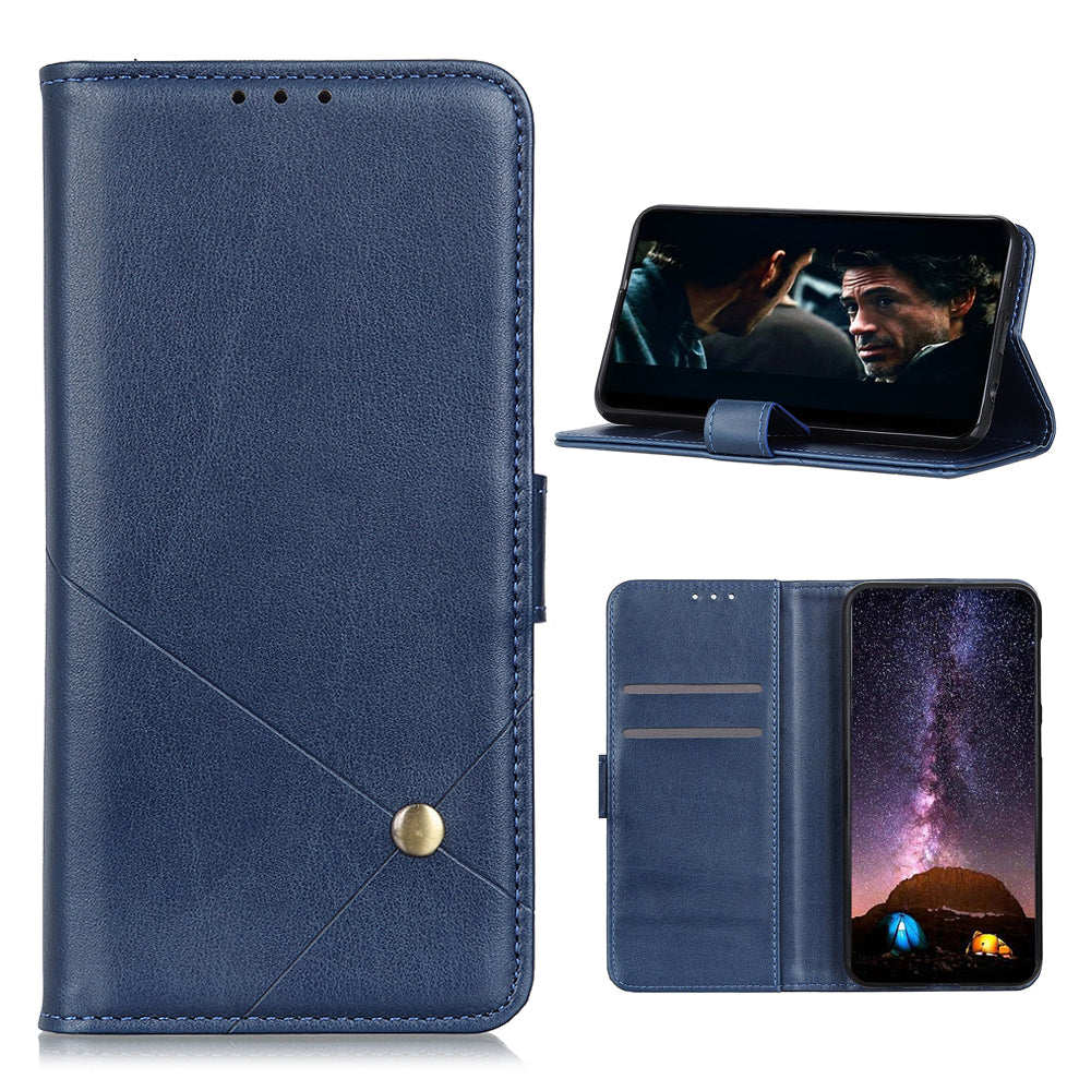 Leather with Stand Case with Card Slots Wallet for Samsung Galaxy S20 FE/S20 Fan Edition/S20 FE 5G/S20 Fan Edition 5G/S20 Lite - Blue