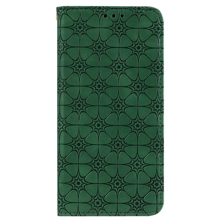 Imprint Flower Surface Auto-absorbed Cover for Samsung Galaxy A11(EU Version) (US Version)/M11 - Green