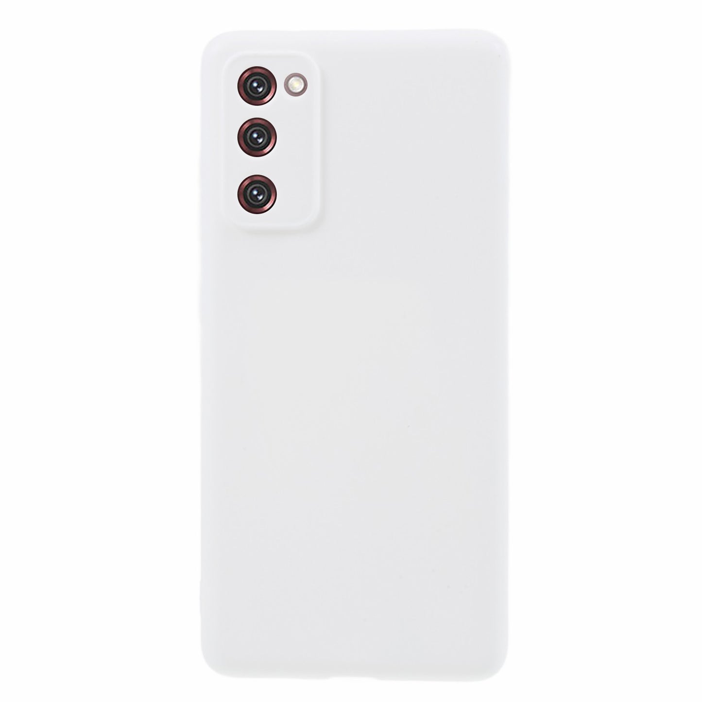 For Samsung Galaxy S20 FE 4G/5G/S20 Lite/S20 FE 2022 Soft TPU Matte Finish Coating Slim Phone Case - White