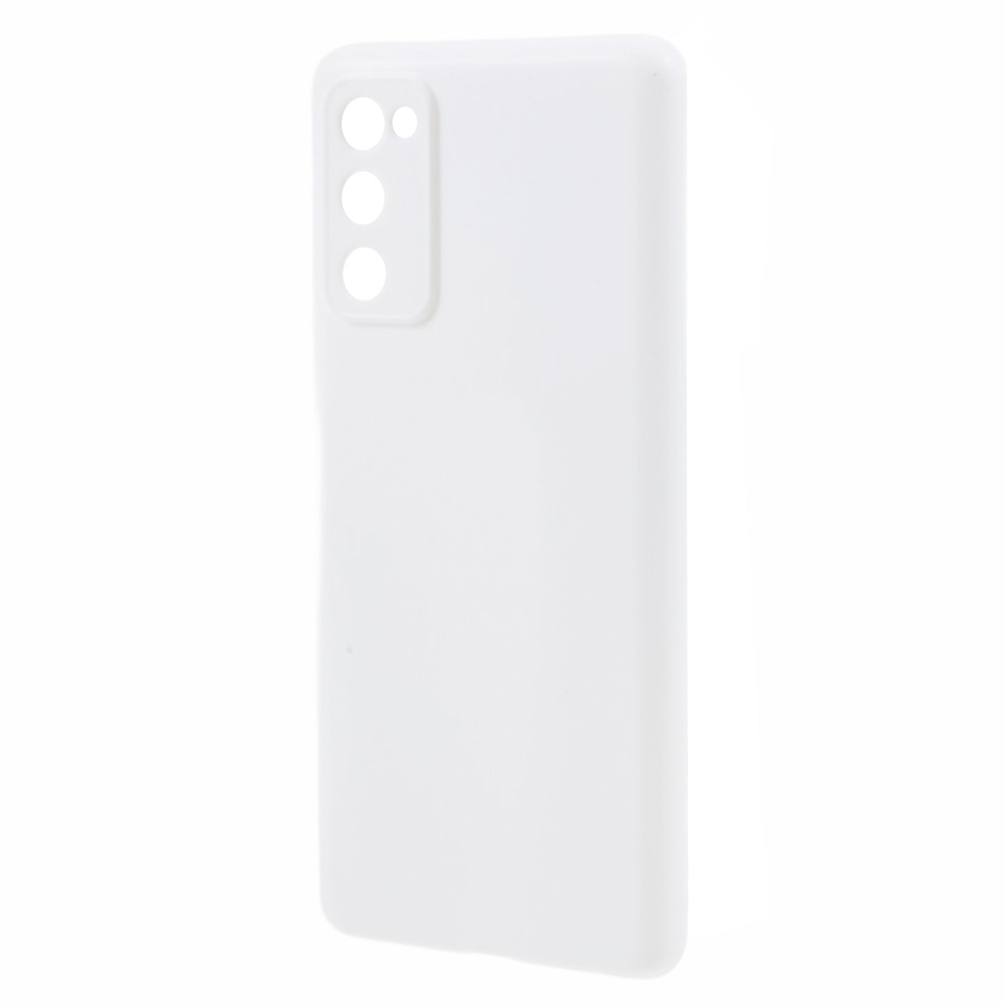 For Samsung Galaxy S20 FE 4G/5G/S20 Lite/S20 FE 2022 Soft TPU Matte Finish Coating Slim Phone Case - White