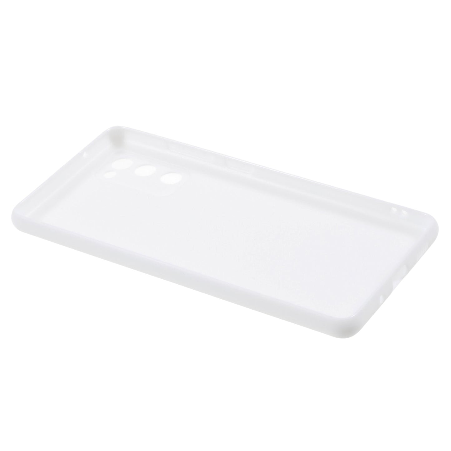 For Samsung Galaxy S20 FE 4G/5G/S20 Lite/S20 FE 2022 Soft TPU Matte Finish Coating Slim Phone Case - White