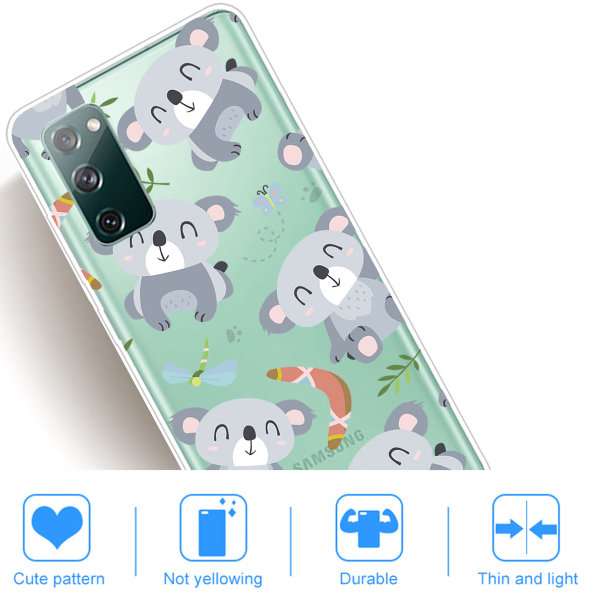 Printing Skin IMD TPU Cover for Samsung Galaxy S20 FE 4G/5G/S20 Lite/S20 FE 2022 - Koala