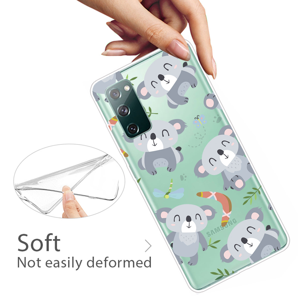 Printing Skin IMD TPU Cover for Samsung Galaxy S20 FE 4G/5G/S20 Lite/S20 FE 2022 - Koala