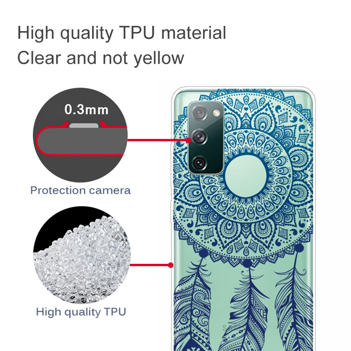 Printing Skin IMD TPU Cover for Samsung Galaxy S20 FE 4G/5G/S20 Lite/S20 FE 2022 - Dream Catcher