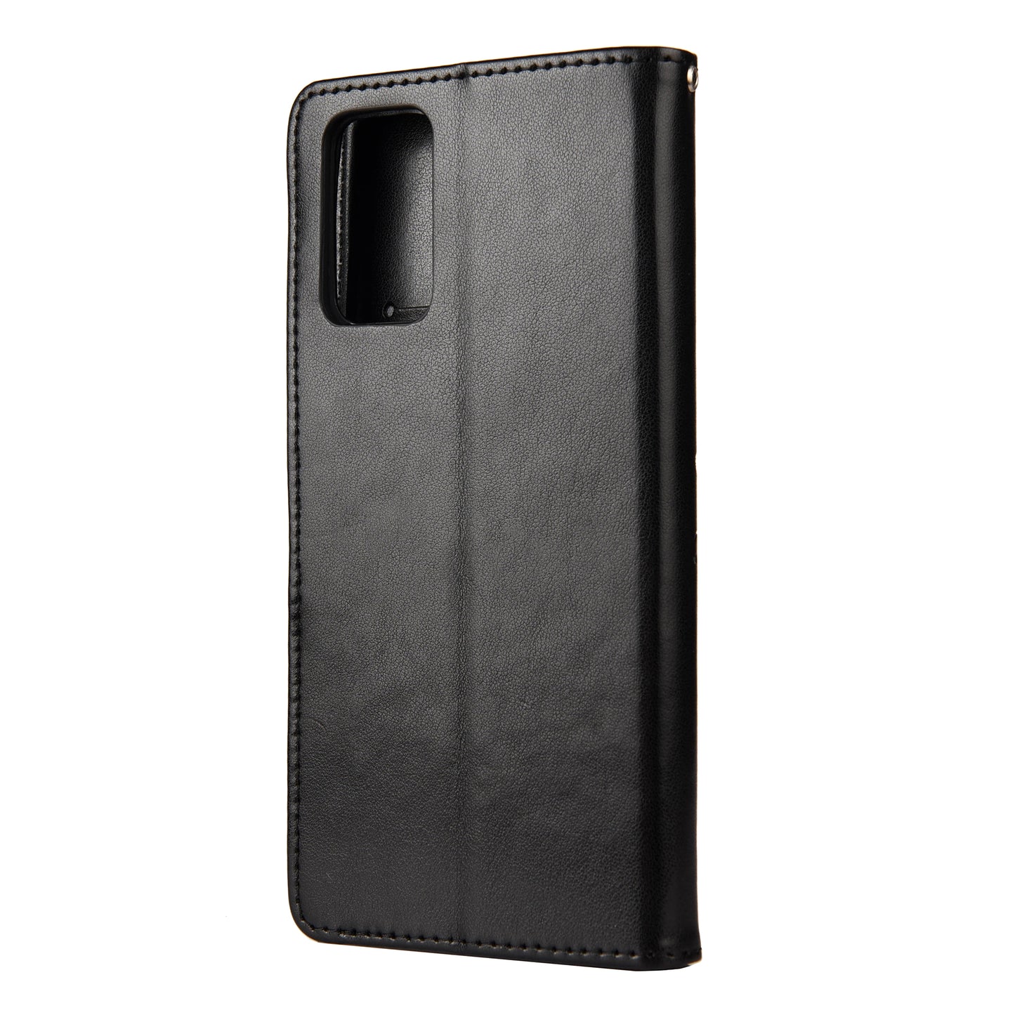 Imprint Butterflies Wallet Stand Flip Leather Phone Cover for Samsung Galaxy S20 FE 4G/FE 5G/S20 Lite/S20 FE 2022 - Black