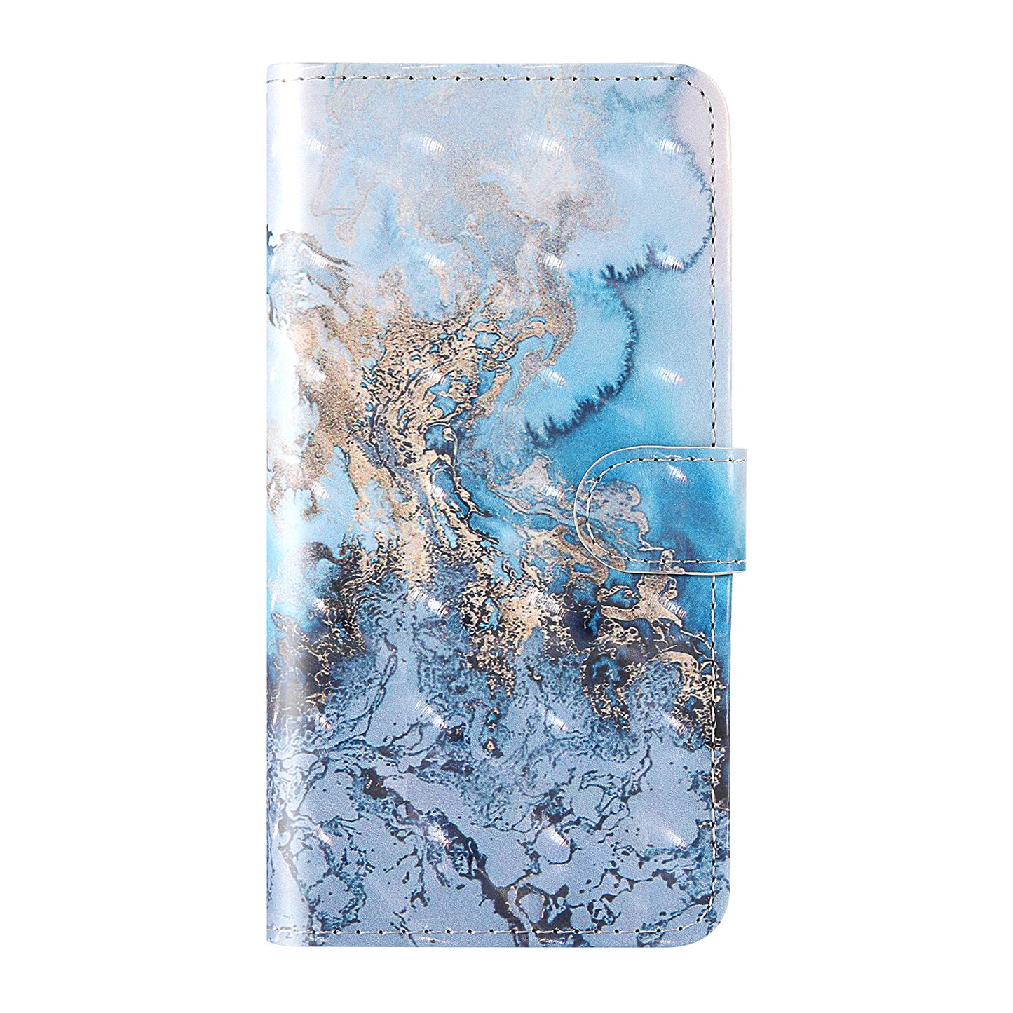 Light Spot Decor Pattern Printing Wallet Stand Leather Shell with Strap for Samsung Galaxy S20 FE 4G/FE 5G/S20 Lite/S20 FE 2022 - Special Grain