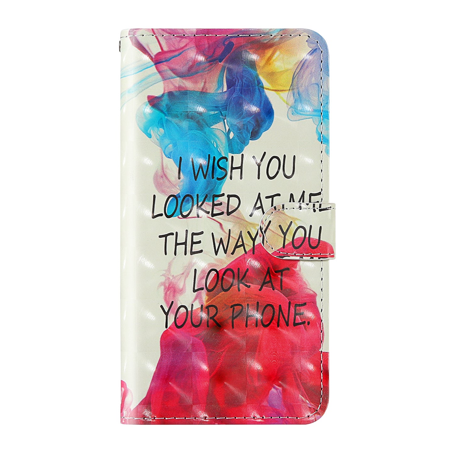 Light Spot Decor Pattern Printing Wallet Stand Leather Shell with Strap for Samsung Galaxy S20 FE 4G/FE 5G/S20 Lite/S20 FE 2022 - English Letters