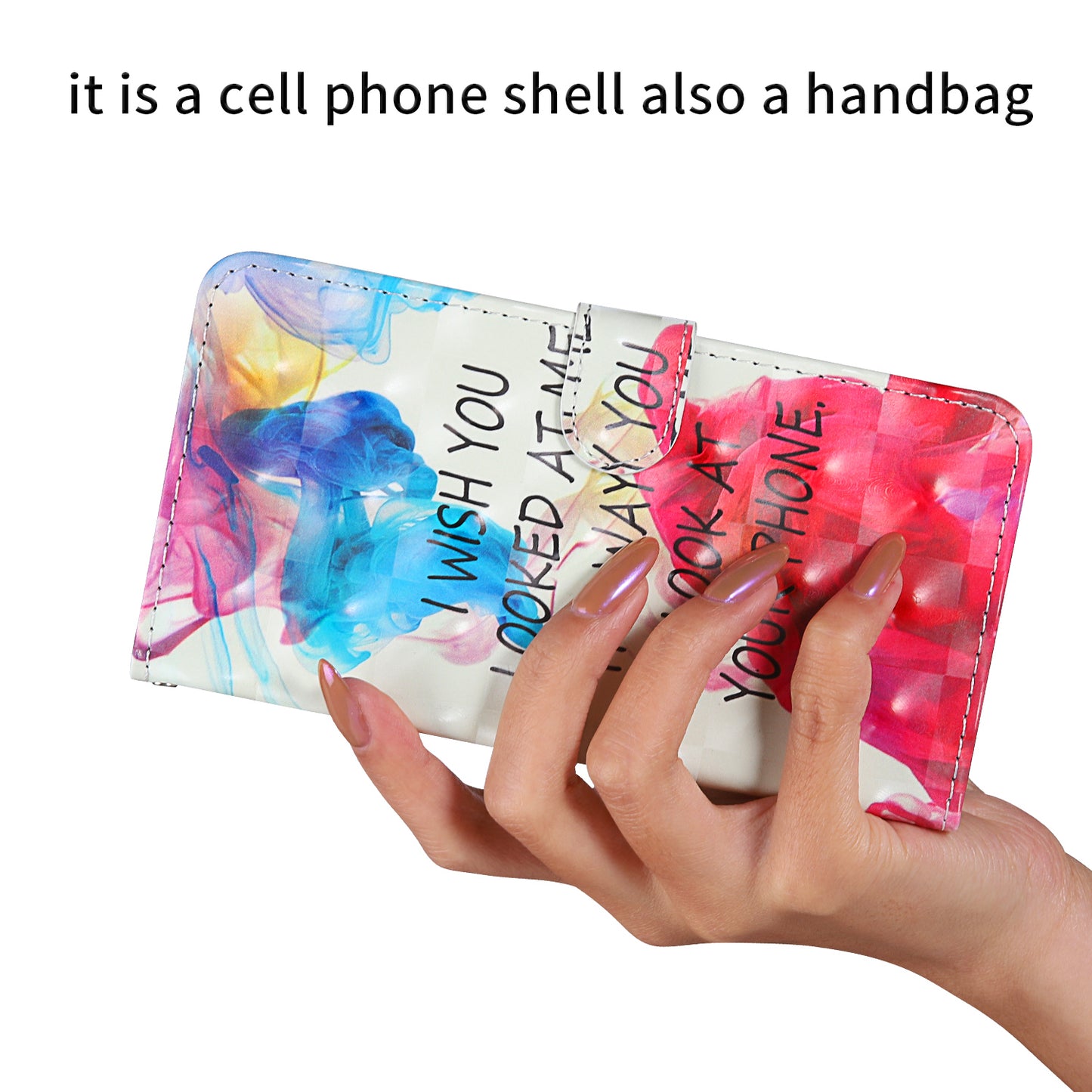 Light Spot Decor Pattern Printing Wallet Stand Leather Shell with Strap for Samsung Galaxy S20 FE 4G/FE 5G/S20 Lite/S20 FE 2022 - English Letters