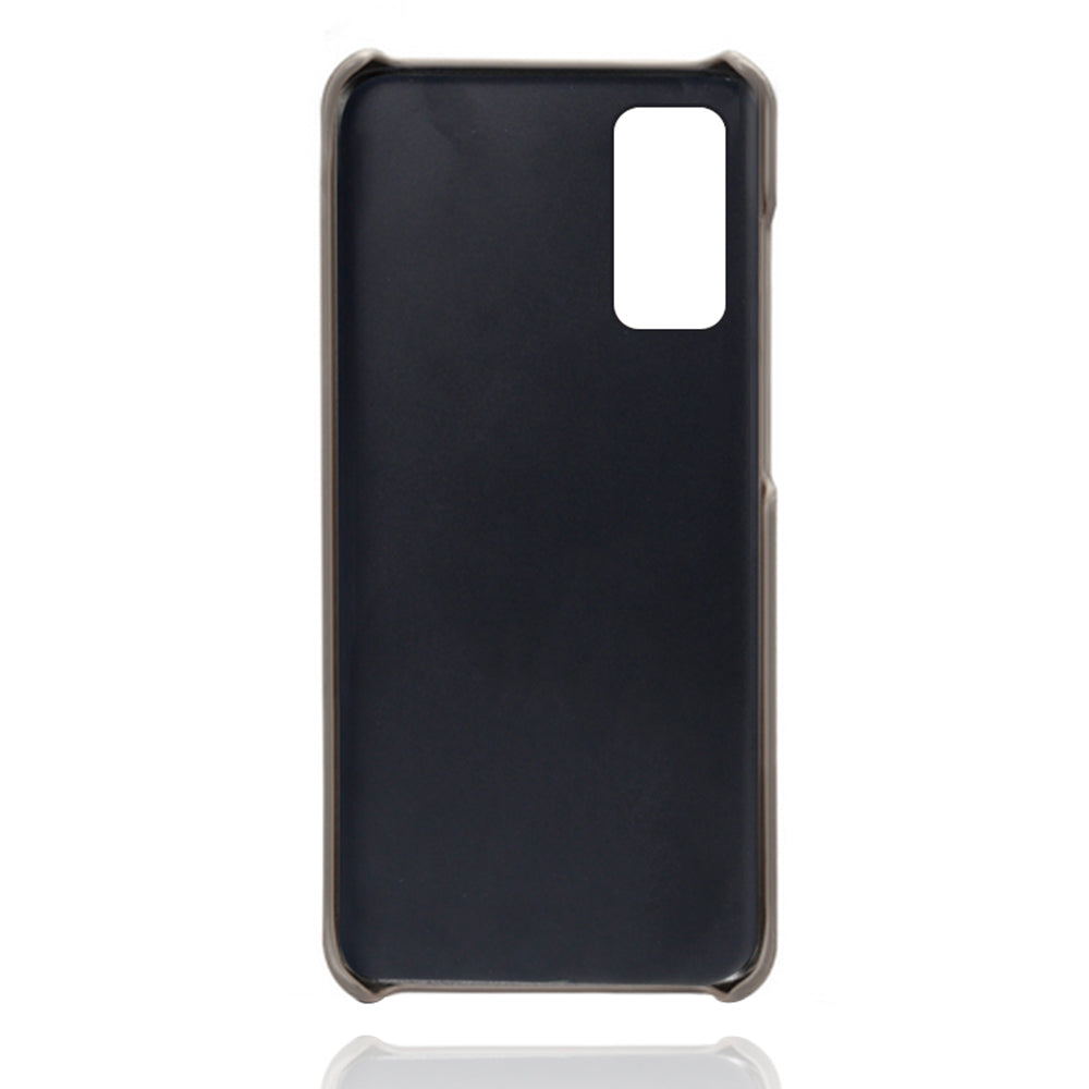 KSQ for Samsung Galaxy S20 FE 4G/FE 5G/S20 Lite/S20 FE 2022 PU Leather + Plastic Shell with Card Holder Slots - Grey