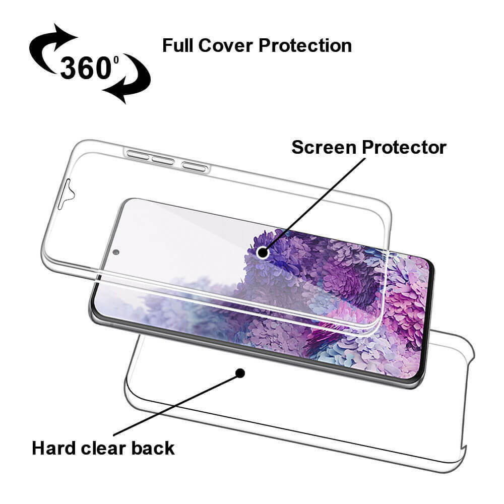 Hybrid PET + TPU + Acrylic Clear Full Coverage Shell for Samsung Galaxy S20 FE 4G/FE 5G/S20 Lite/S20 FE 2022