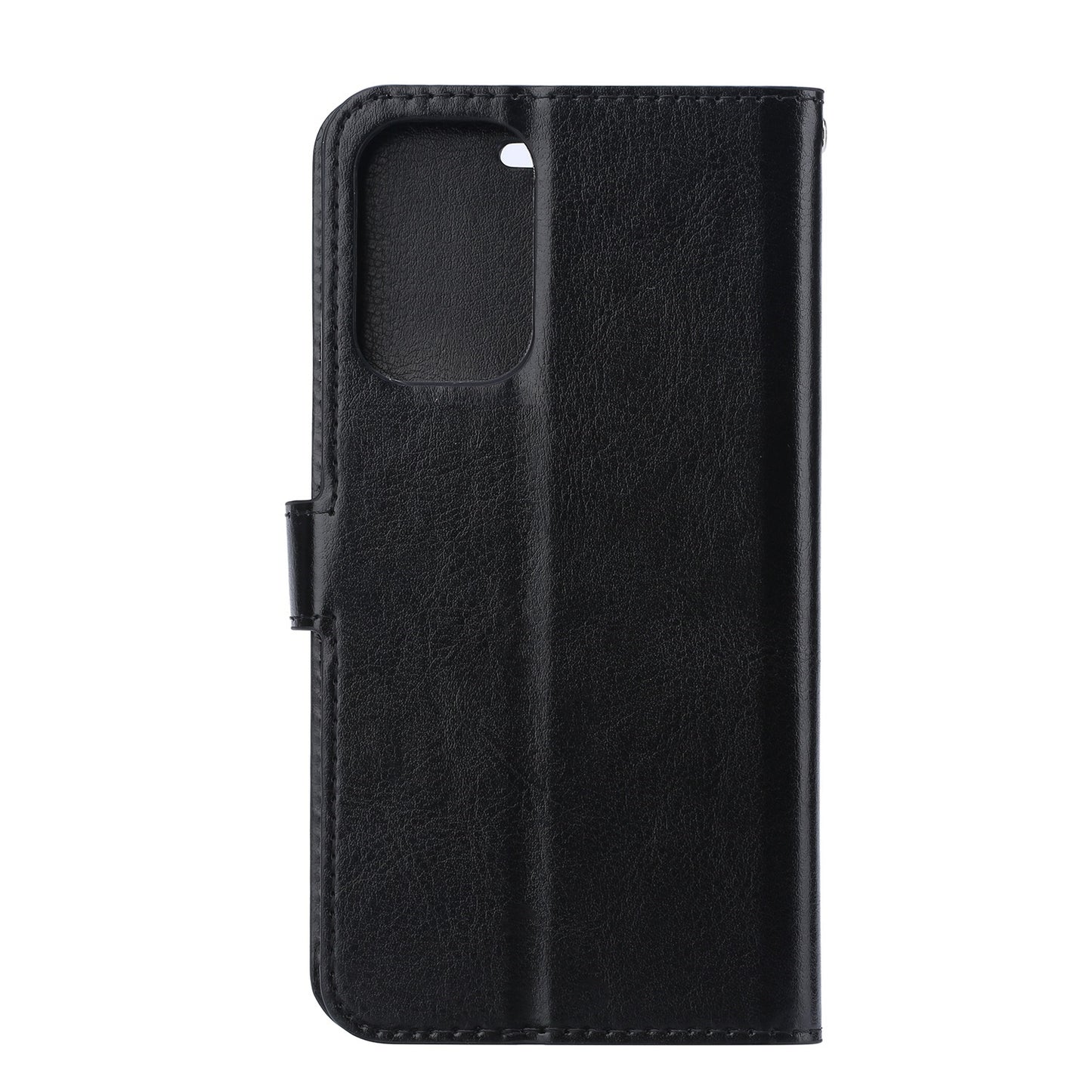 Crazy Horse Skin Wallet Stand Flip Leather Protective Case for Samsung Galaxy S20 FE 4G/FE 5G/S20 Lite/S20 FE 2022 - Black