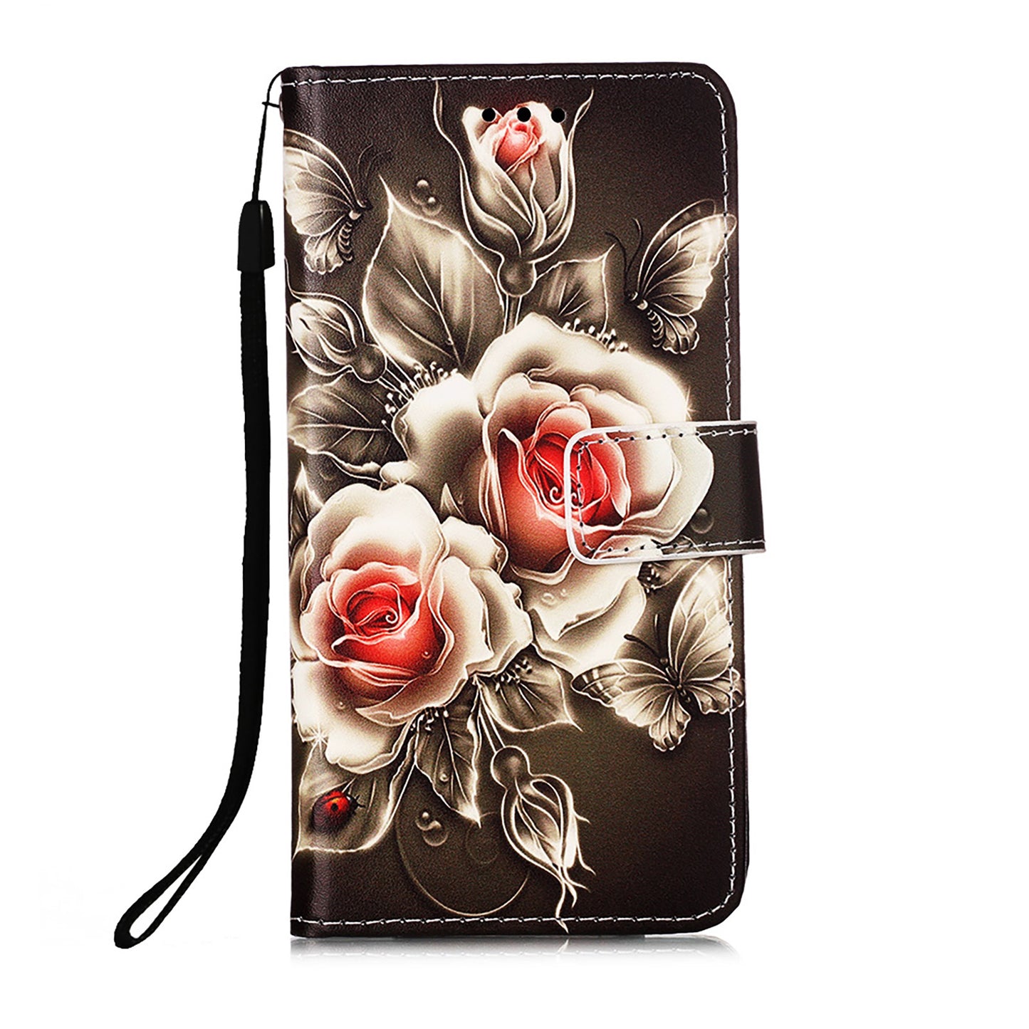 Pattern Printing Leather Wallet Stand Case for Samsung Galaxy S20 FE 4G/FE 5G/S20 Lite/S20 FE 2022 - Vivid Flower