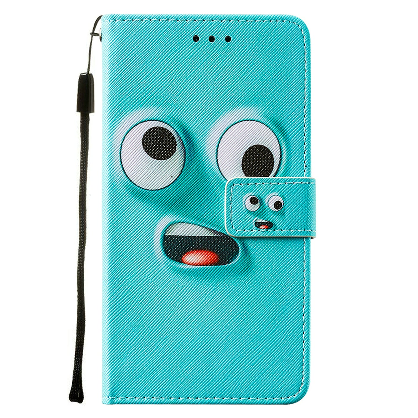 Cross Texture Pattern Printing Flip Leather Wallet Stand Cover for Samsung Galaxy S20 FE 4G/FE 5G/S20 Lite/S20 FE 2022 - Cyan