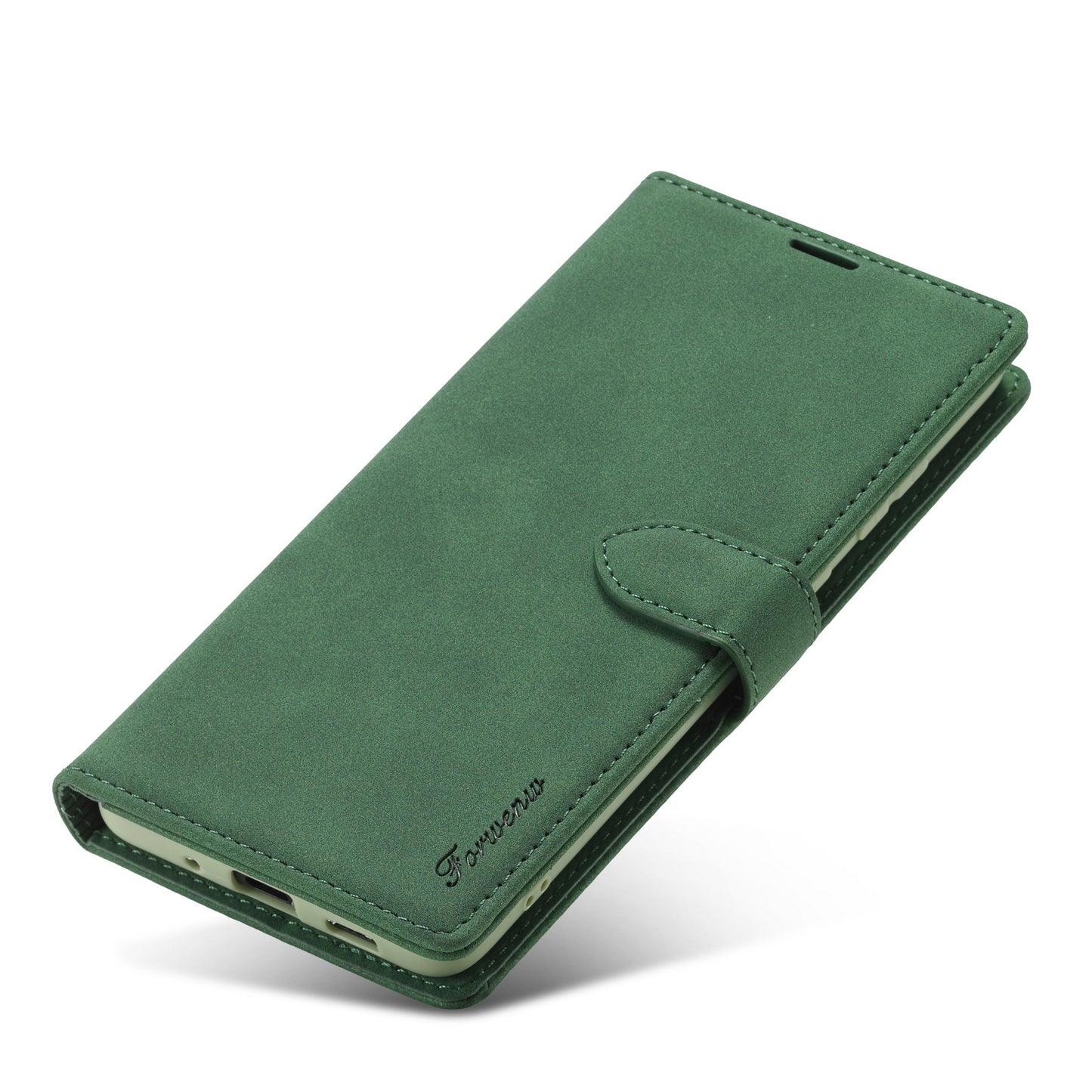 FORWENW F1 Series Case for Samsung Galaxy S20 FE/S20 Fan Edition/S20 FE 5G/S20 Fan Edition 5G/S20 Lite/S20 FE 2022 Leather Wallet Stand Cover - Green