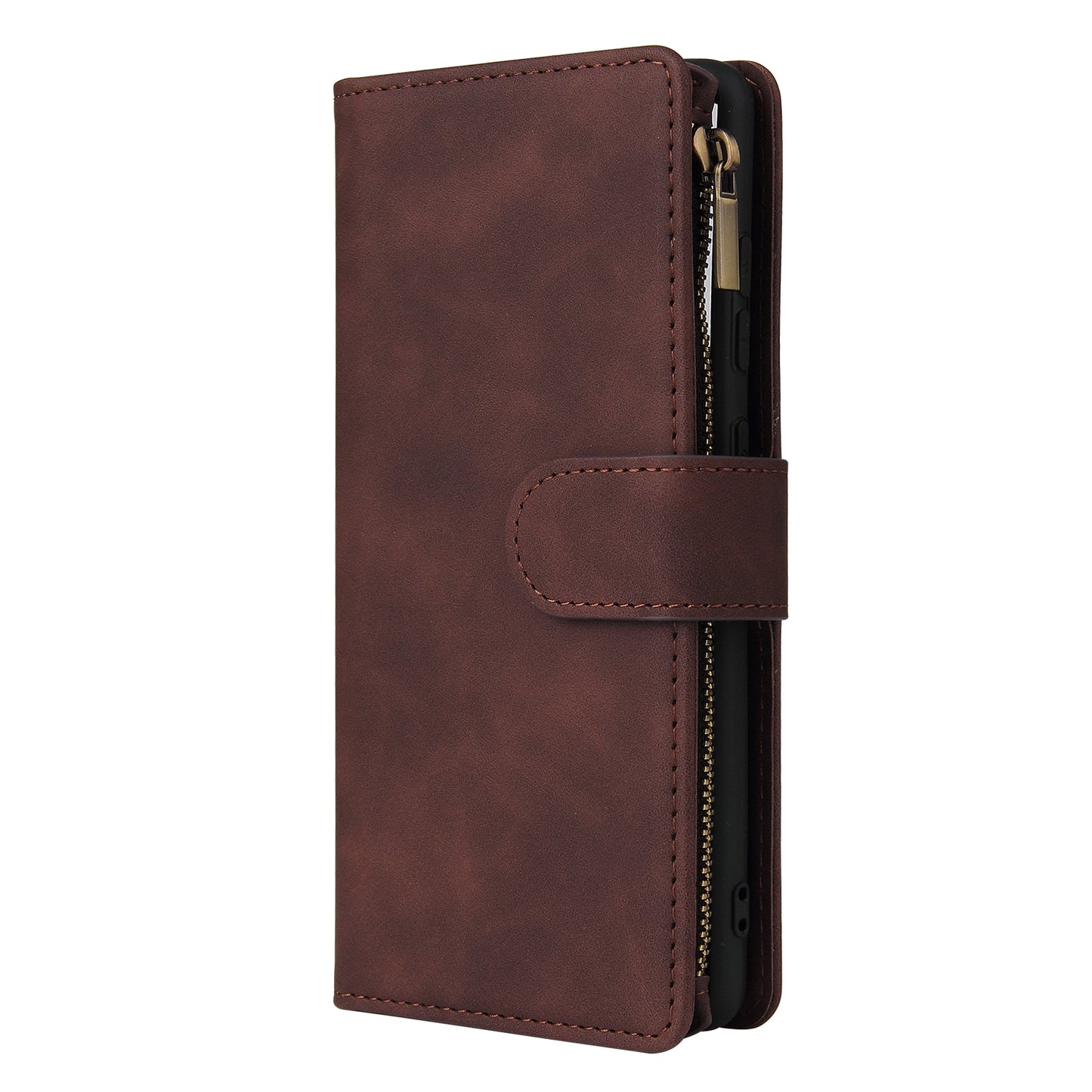 For Samsung Galaxy S20 FE/S20 Fan Edition/S20 FE 5G/S20 Fan Edition 5G/S20 Lite/S20 FE 2022 Cell Phone Cover Multiple Card Slots PU Leather Wallet Phone Covering Case - Coffee