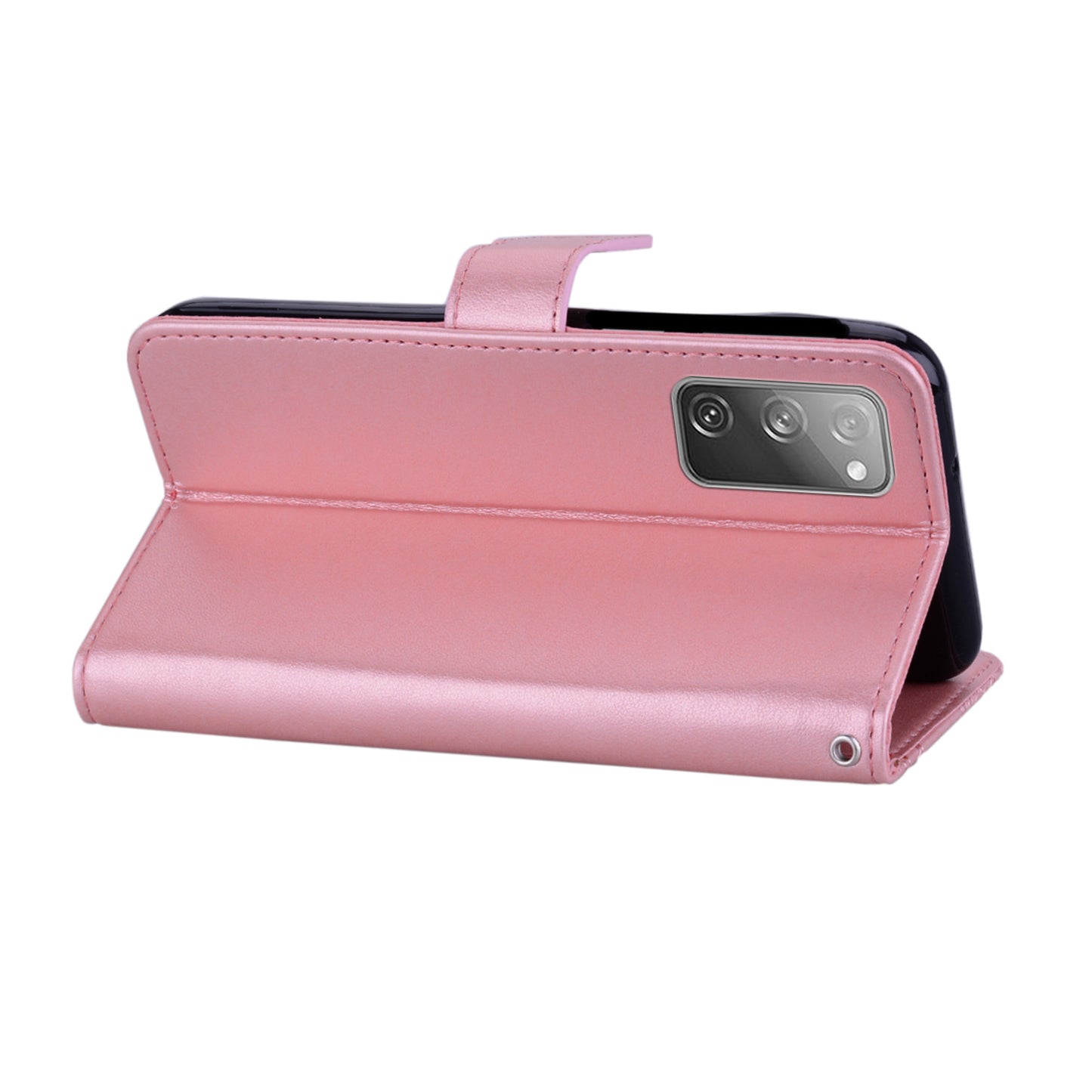 Owl Flower Imprint Leather Cover Mobile Shell for Samsung Galaxy S20 FE/S20 Fan Edition / S20 FE 5G/S20 Fan Edition 5G / S20 Lite - Light Purple