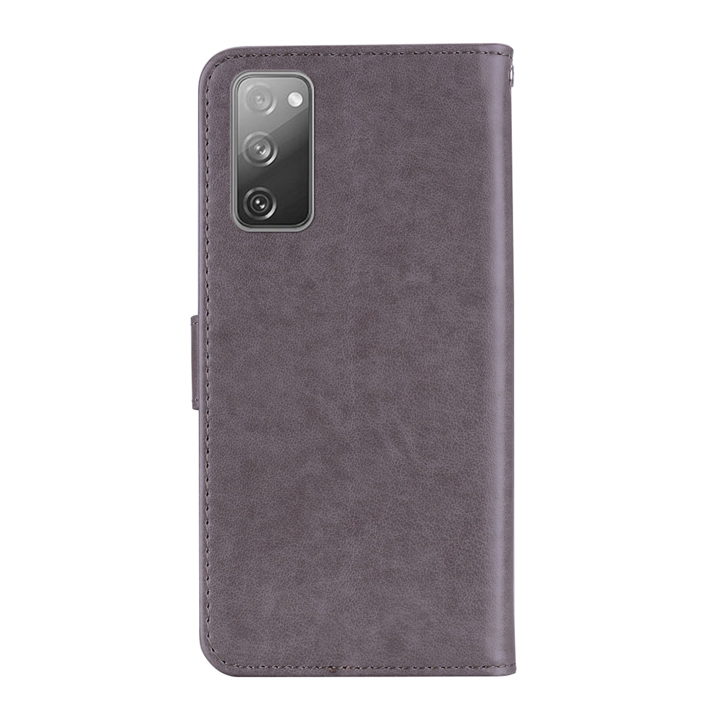 Owl Flower Imprint Leather Cover Mobile Shell for Samsung Galaxy S20 FE/S20 Fan Edition / S20 FE 5G/S20 Fan Edition 5G / S20 Lite - Coffee