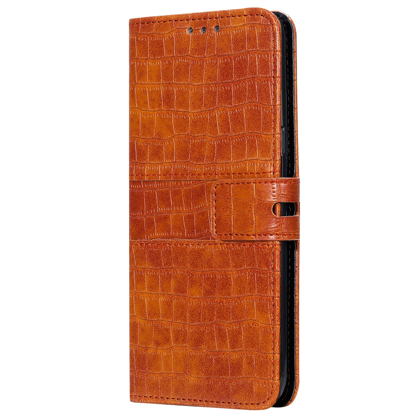 For Samsung Galaxy S20 FE/S20 Fan Edition/S20 FE 5G/S20 Fan Edition 5G/S20 Lite/S20 FE 2022 Crocodile Skin PU Leather Wallet Phone Case - Brown