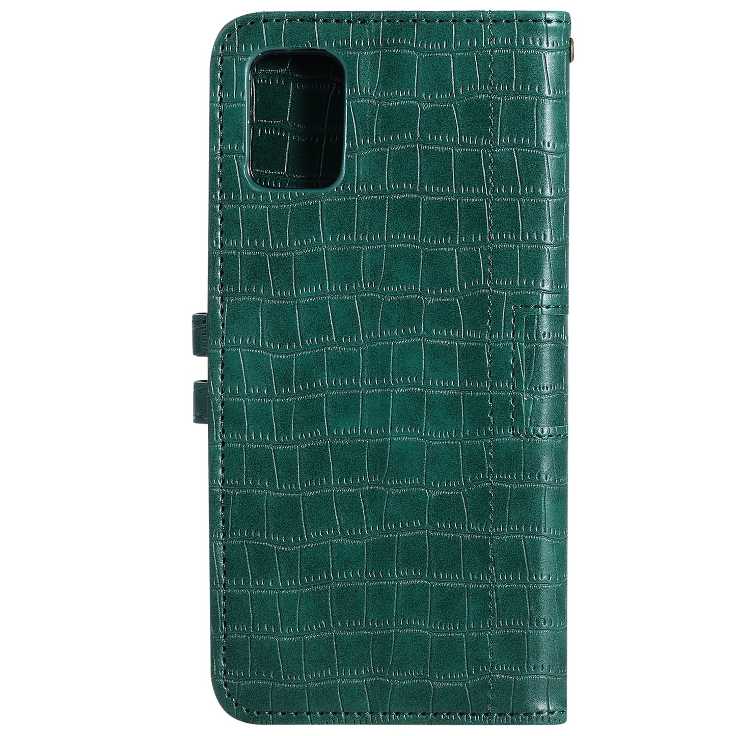 For Samsung Galaxy S20 FE/S20 Fan Edition/S20 FE 5G/S20 Fan Edition 5G/S20 Lite/S20 FE 2022 Crocodile Skin PU Leather Wallet Phone Case - Green
