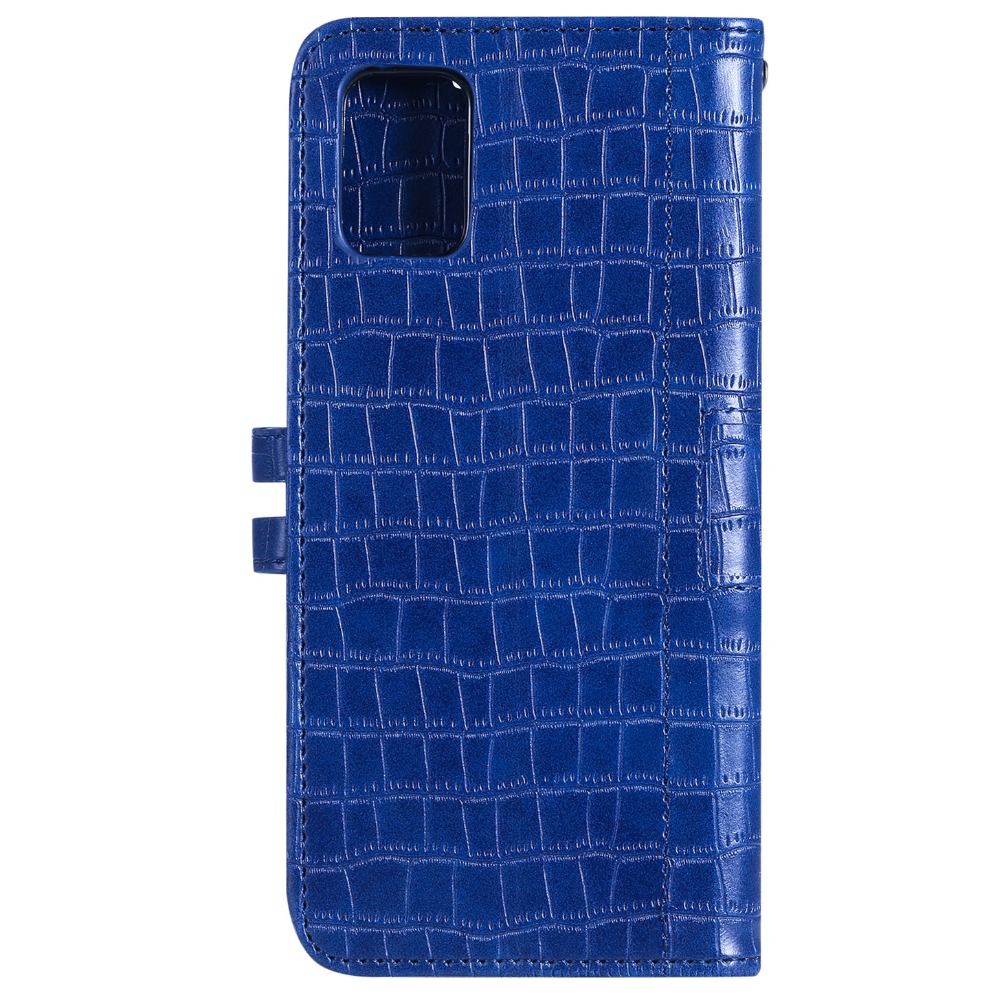 For Samsung Galaxy S20 FE/S20 Fan Edition/S20 FE 5G/S20 Fan Edition 5G/S20 Lite/S20 FE 2022 Crocodile Skin PU Leather Wallet Phone Case - Blue