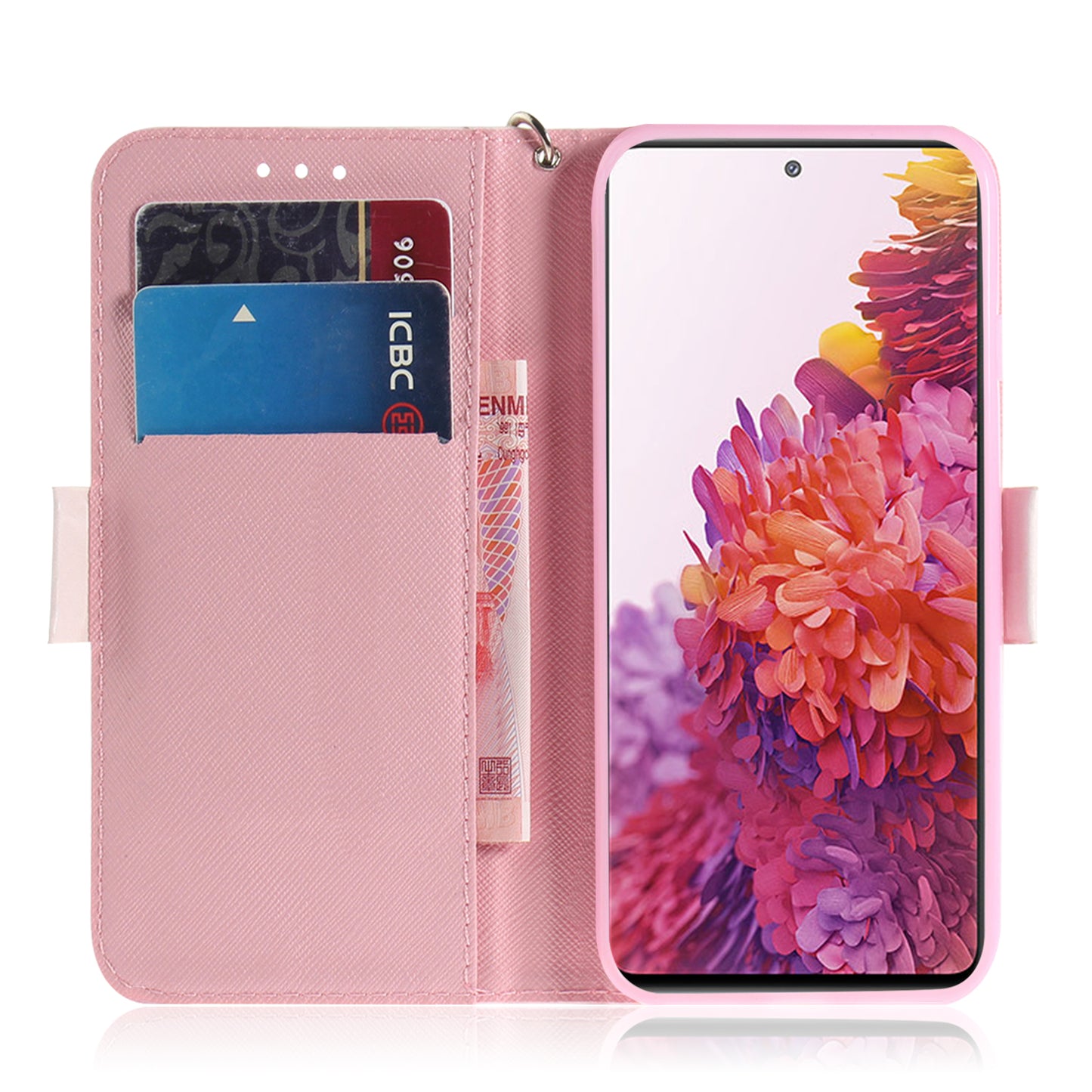 For Samsung Galaxy S20 FE/S20 Fan Edition/S20 FE 5G/S20 Fan Edition 5G/S20 Lite/S20 FE 2022 Light Spot Decor Pattern Printing Wallet Stand Leather Phone Case with Strap - High-heeled Shoe