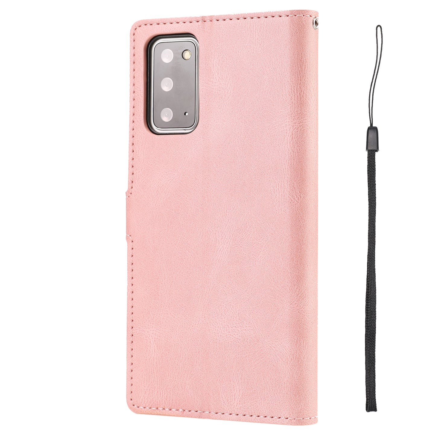 For Samsung Galaxy S20 FE/S20 Fan Edition/S20 FE 5G/S20 Fan Edition 5G/S20 Lite/S20 FE 2022 Classic Style PU Leather Phone Cover Shell with Wallet and Stand - Pink