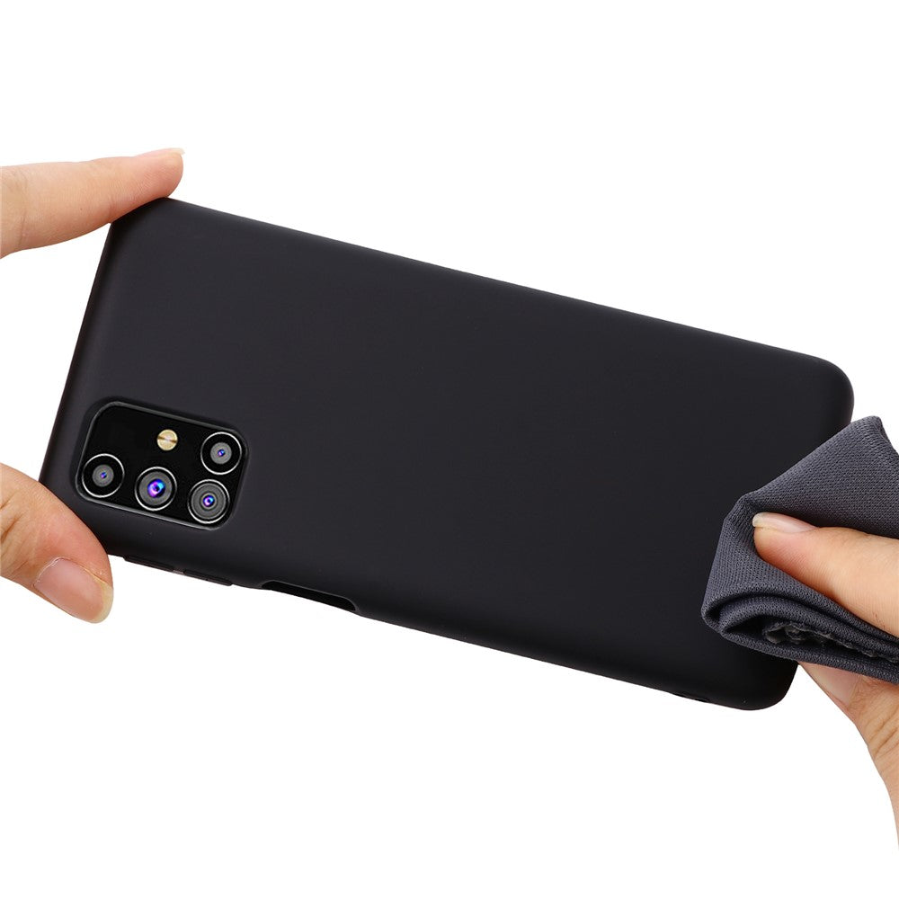 Liquid Silicone Phone Case for Samsung Galaxy M31s - Black