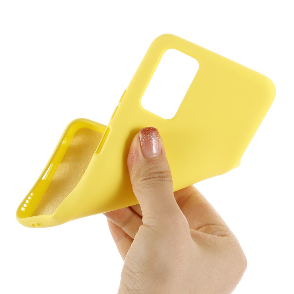 Liquid Silicone Phone Case for Samsung Galaxy M31s - Yellow