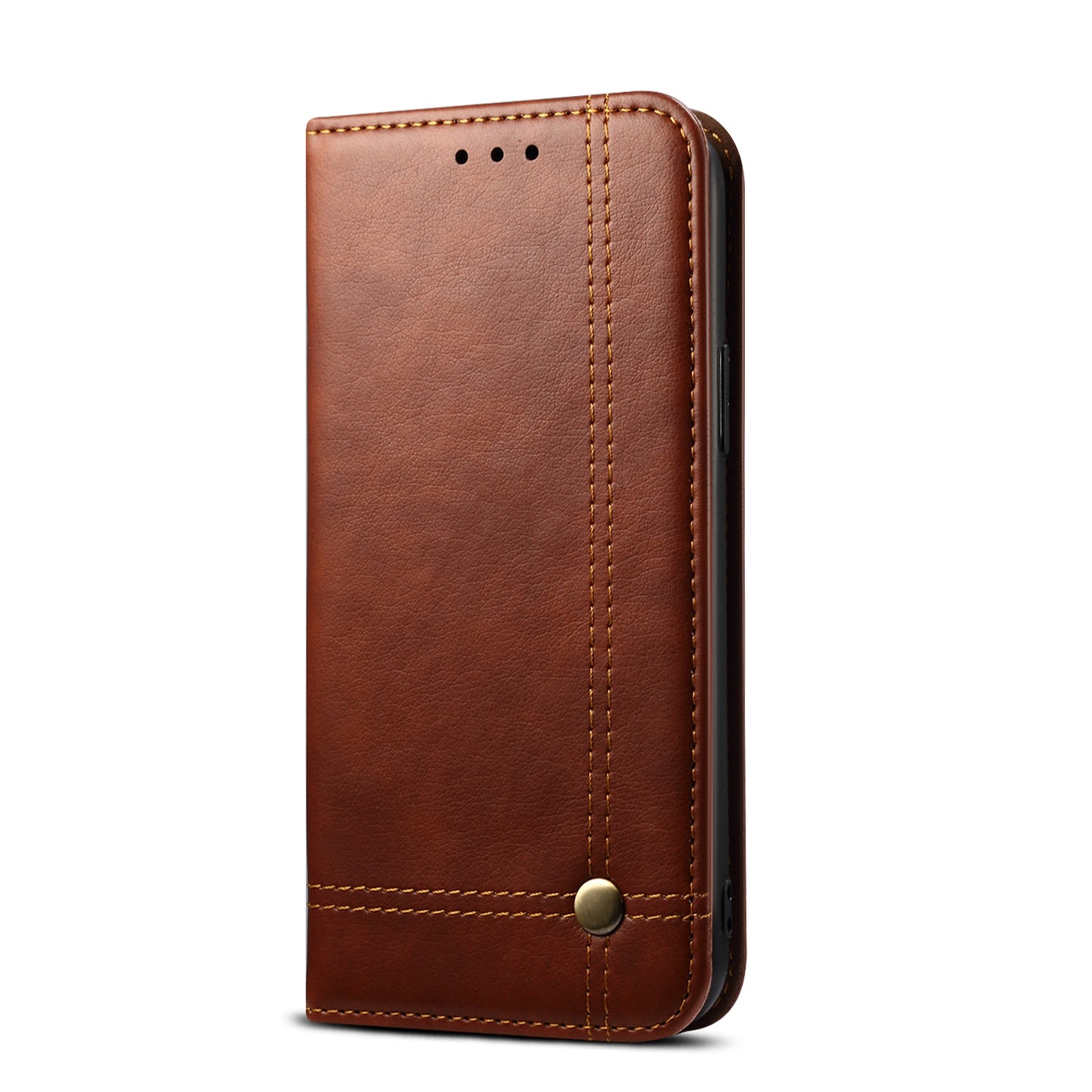 Leisure Style TPU + Crazy Horse Texture PU Leather Phone Cover Case for Samsung Galaxy S20 FE/S20 Fan Edition/S20 FE 5G/S20 Fan Edition 5G/S20 Lite - Brown