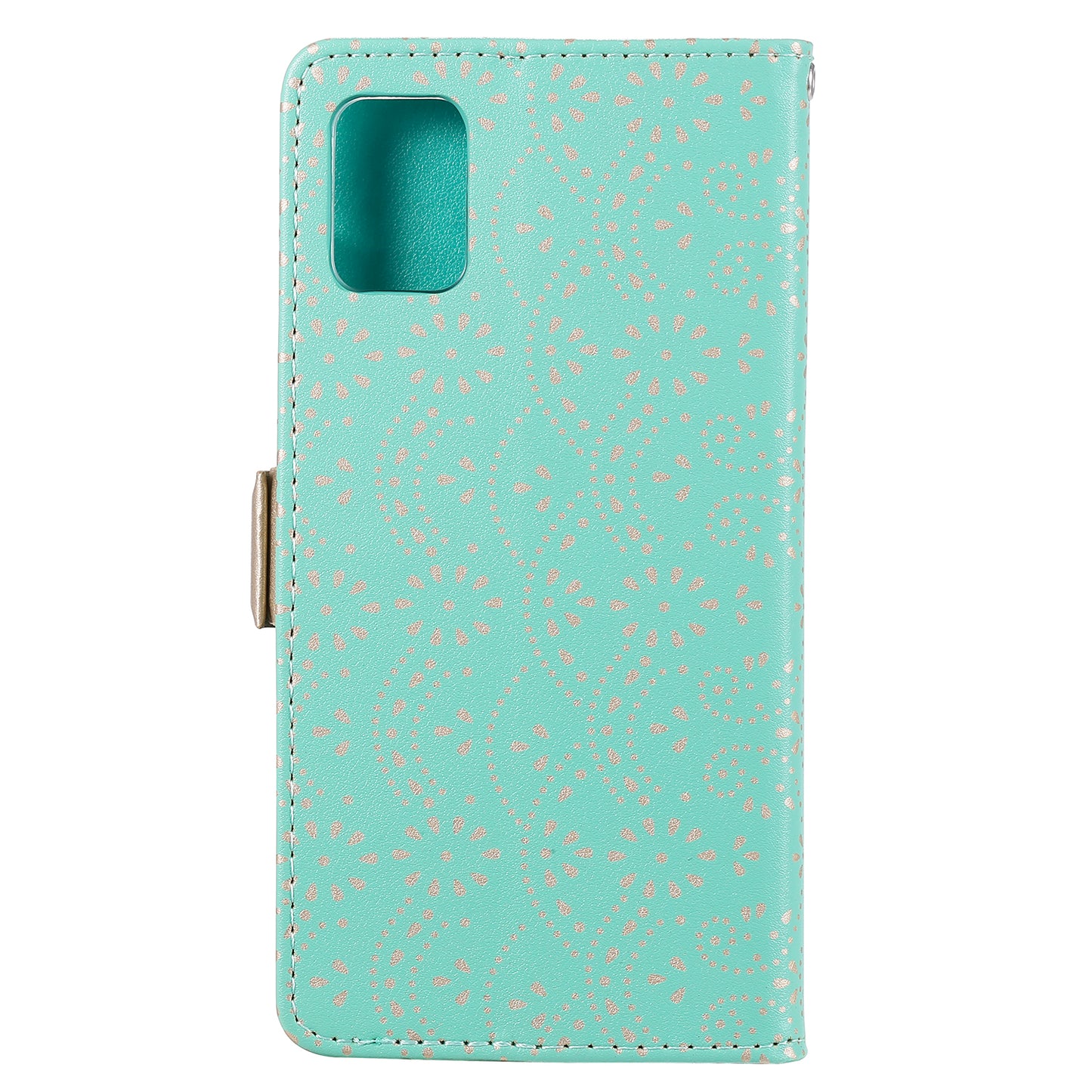 Lace Flower Skin Zipper Leather Cover for Samsung Galaxy S20 FE 4G/5G/2022/S20 Lite - Green