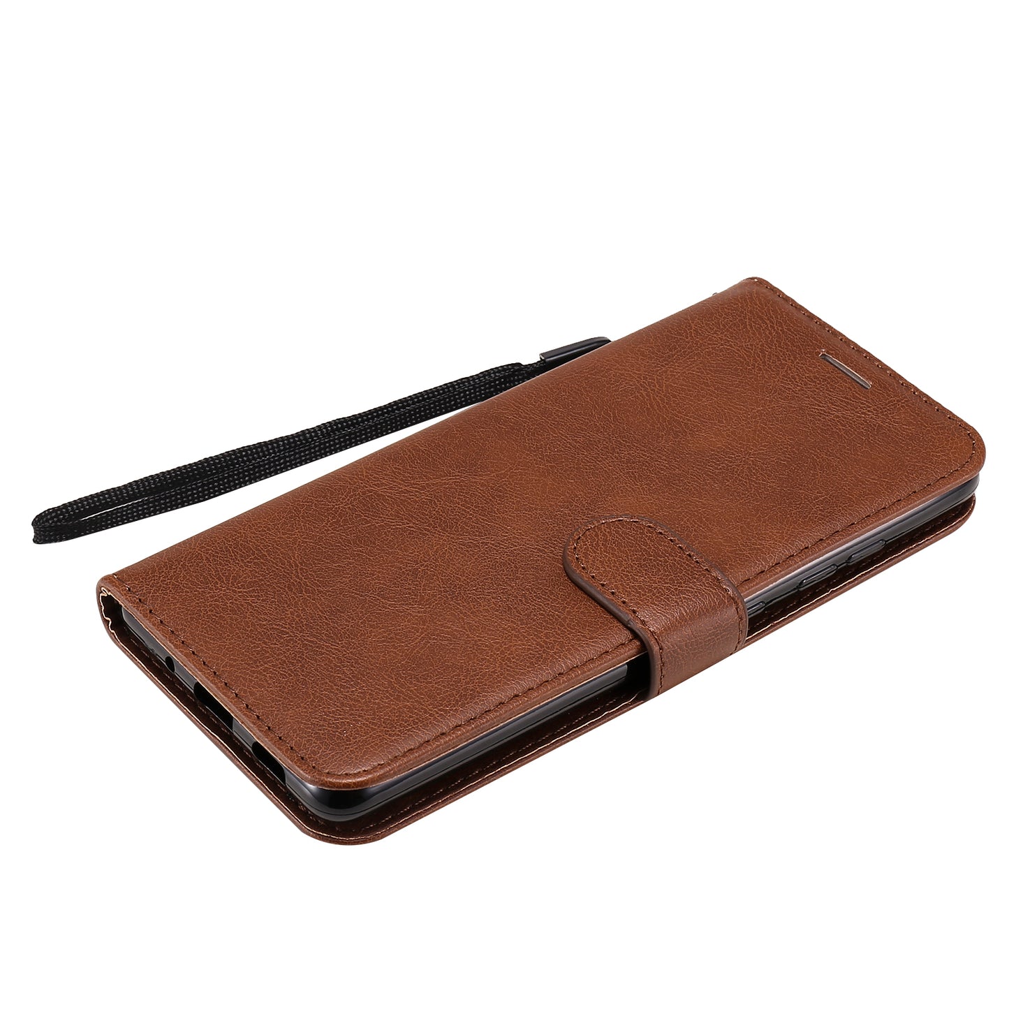 KT Leather Series-2 PU Leather Wallet Stand Case with Lanyard for Samsung Galaxy S20 FE 4G/5G/2022/S20 Lite - Brown