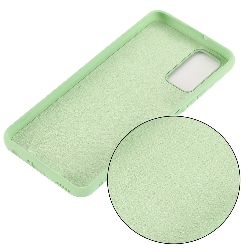 Liquid Silicone Phone Case for Samsung Galaxy M51 (Side Fingerprint Version) - Green