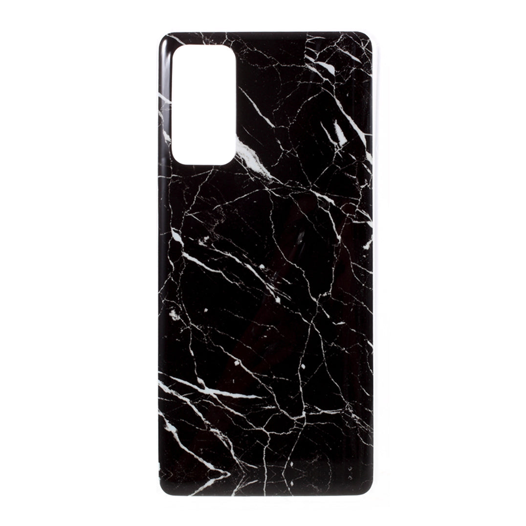 Glossy IMD Marble Pattern TPU Case for Samsung Galaxy S20 FE 4G/5G/2022/S20 Lite - Style A