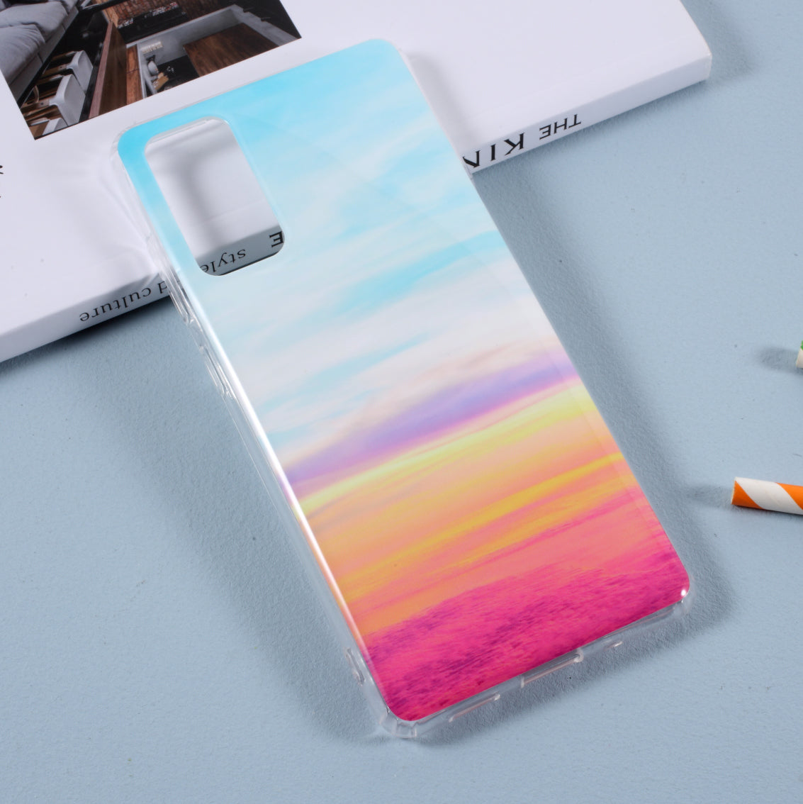 Glossy IMD Marble Pattern TPU Case for Samsung Galaxy S20 FE 4G/5G/2022/S20 Lite - Style B