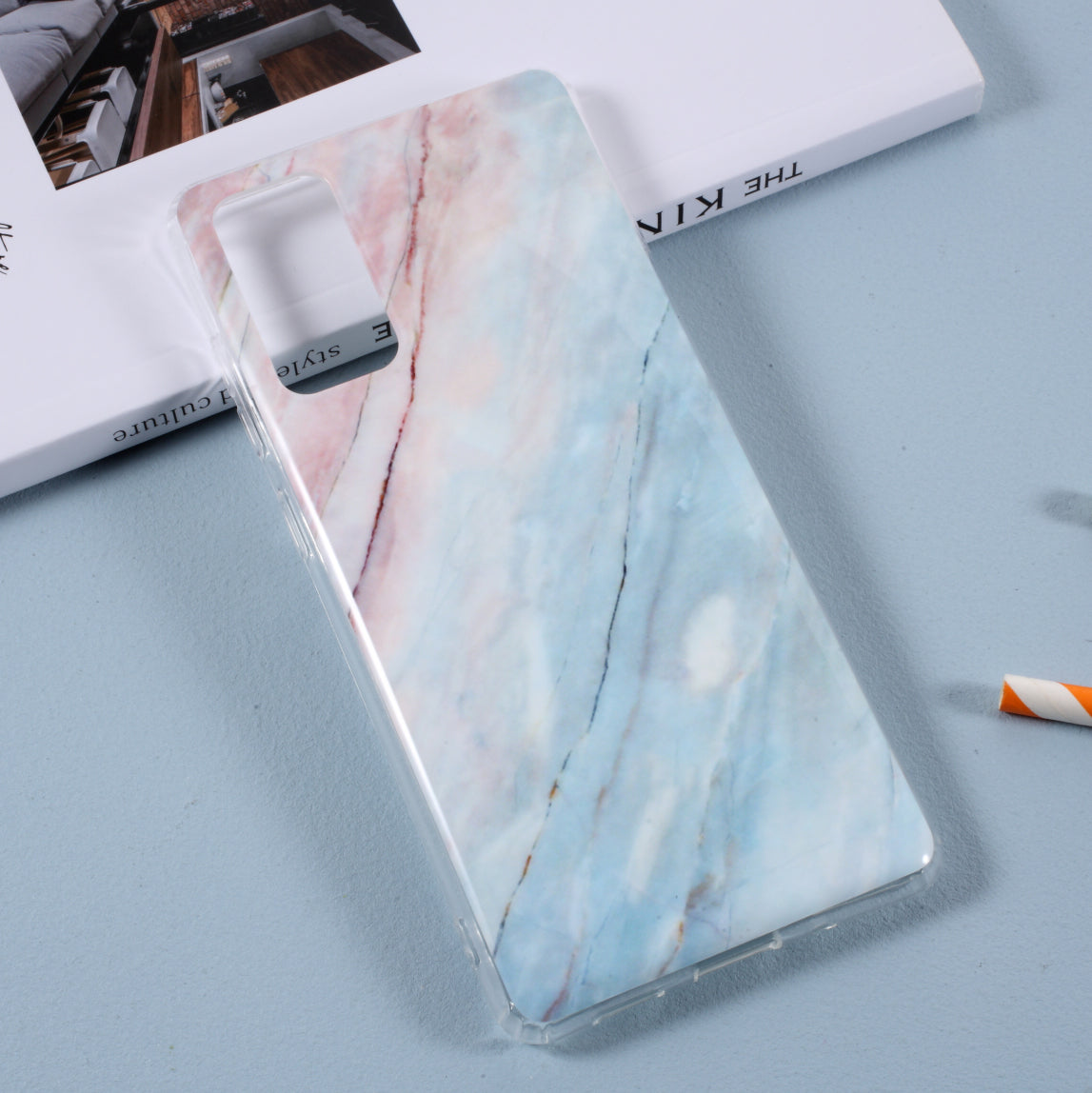 Glossy IMD Marble Pattern TPU Case for Samsung Galaxy S20 FE 4G/5G/2022/S20 Lite - Style E