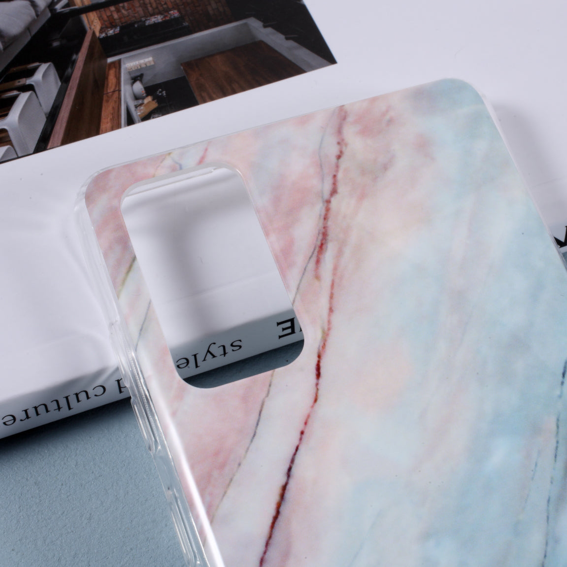 Glossy IMD Marble Pattern TPU Case for Samsung Galaxy S20 FE 4G/5G/2022/S20 Lite - Style E