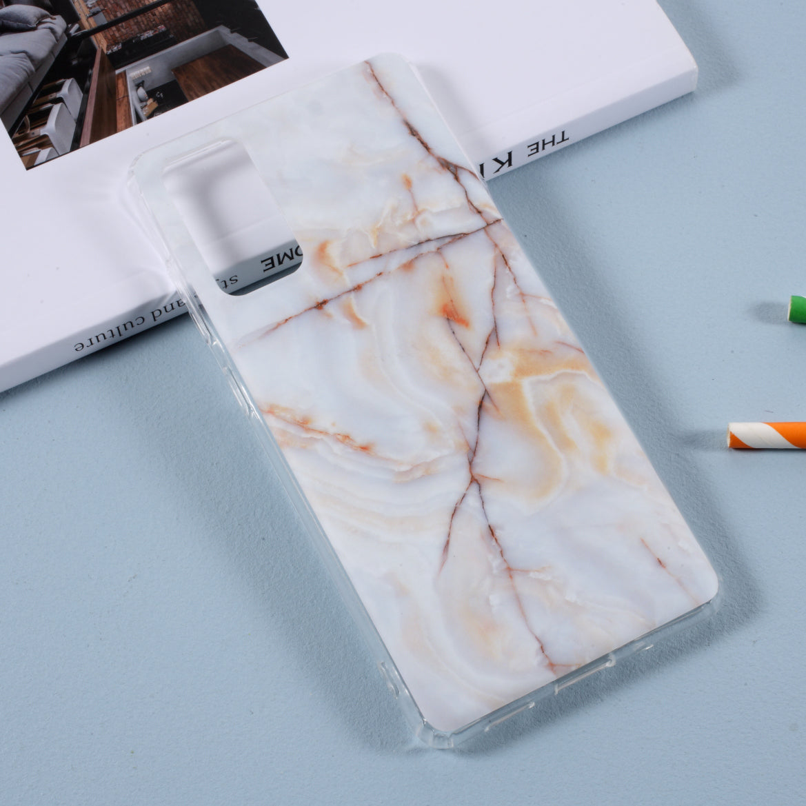 Frosted Marble Pattern Printing TPU Case for Samsung Galaxy S20 FE 4G/5G/2022/S20 Lite - Style C