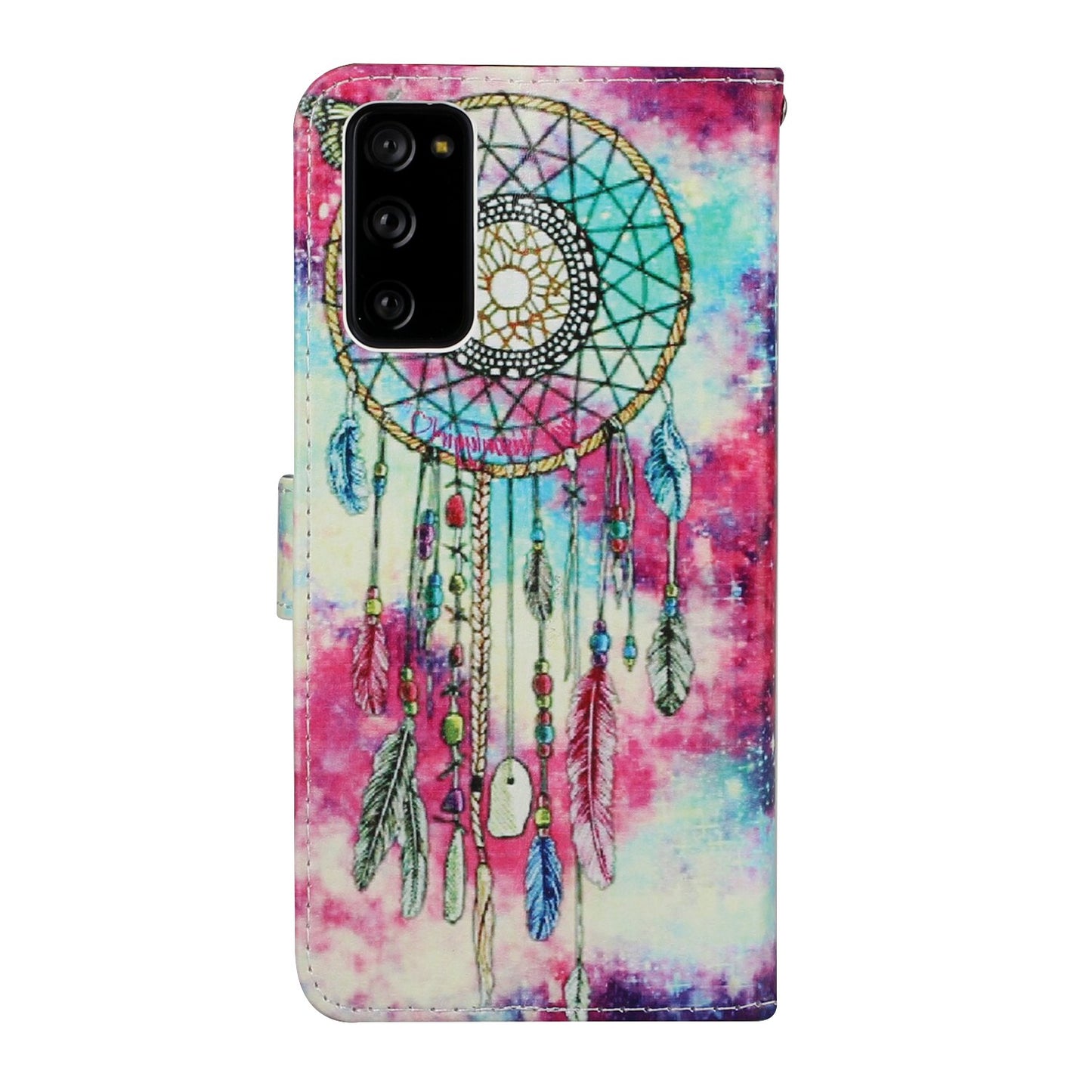 For Samsung Galaxy S20 FE 4G/5G/S20 Lite/S20 FE 2022 Pattern Printing Wallet Leather Protector Cover - Dream Catcher
