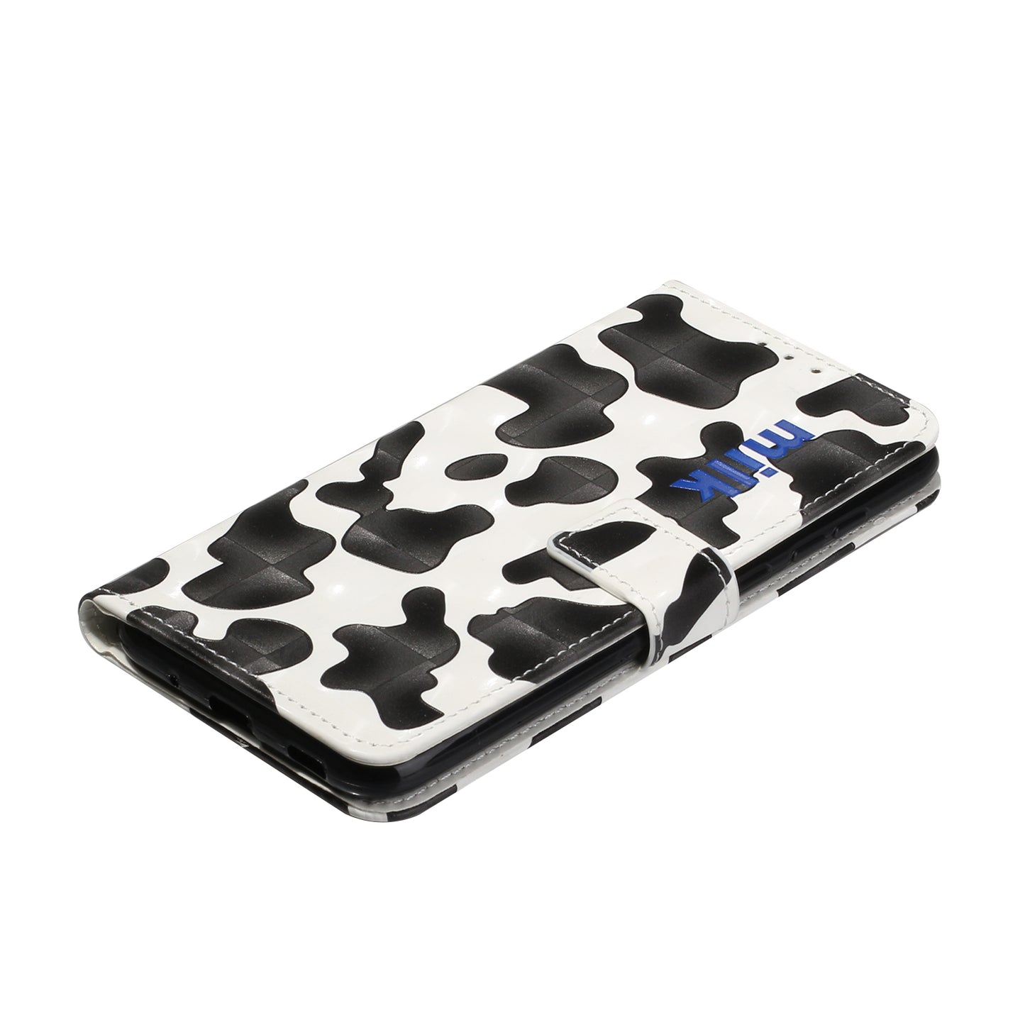 Pattern Printing Leather Protector with Hanging Strap for Samsung Galaxy S20 Plus/S20 Plus 5G Stand Case - Black/White
